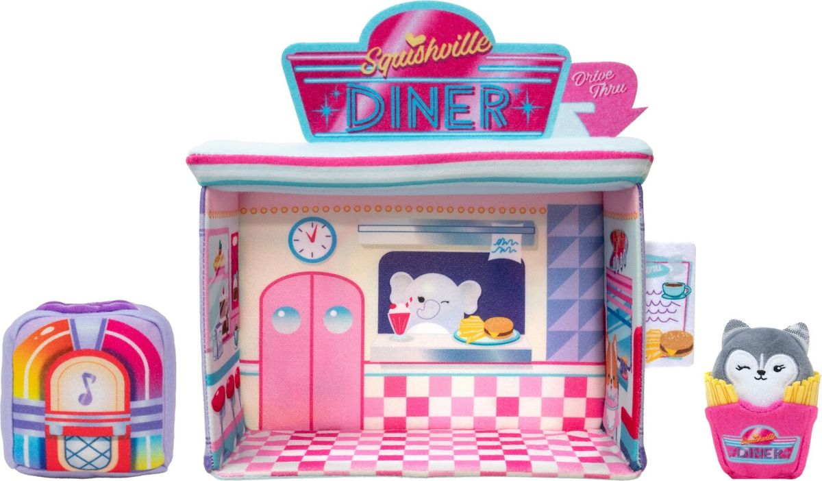 Squishmallows Squishville Legetøj - Darling Diner Sæt