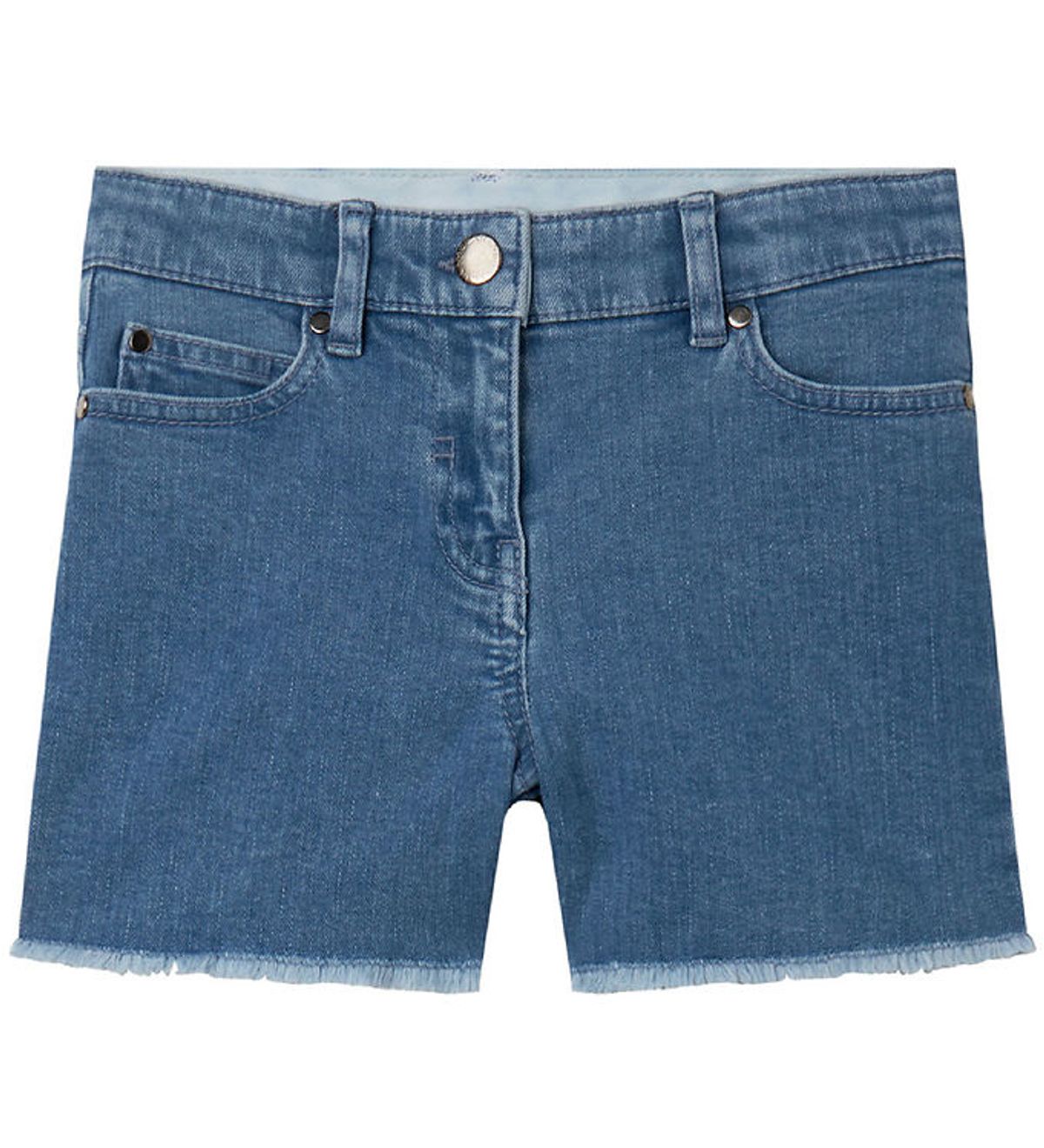 Stella McCartney Kids Denimshorts - Lyseblå m. Hjerter