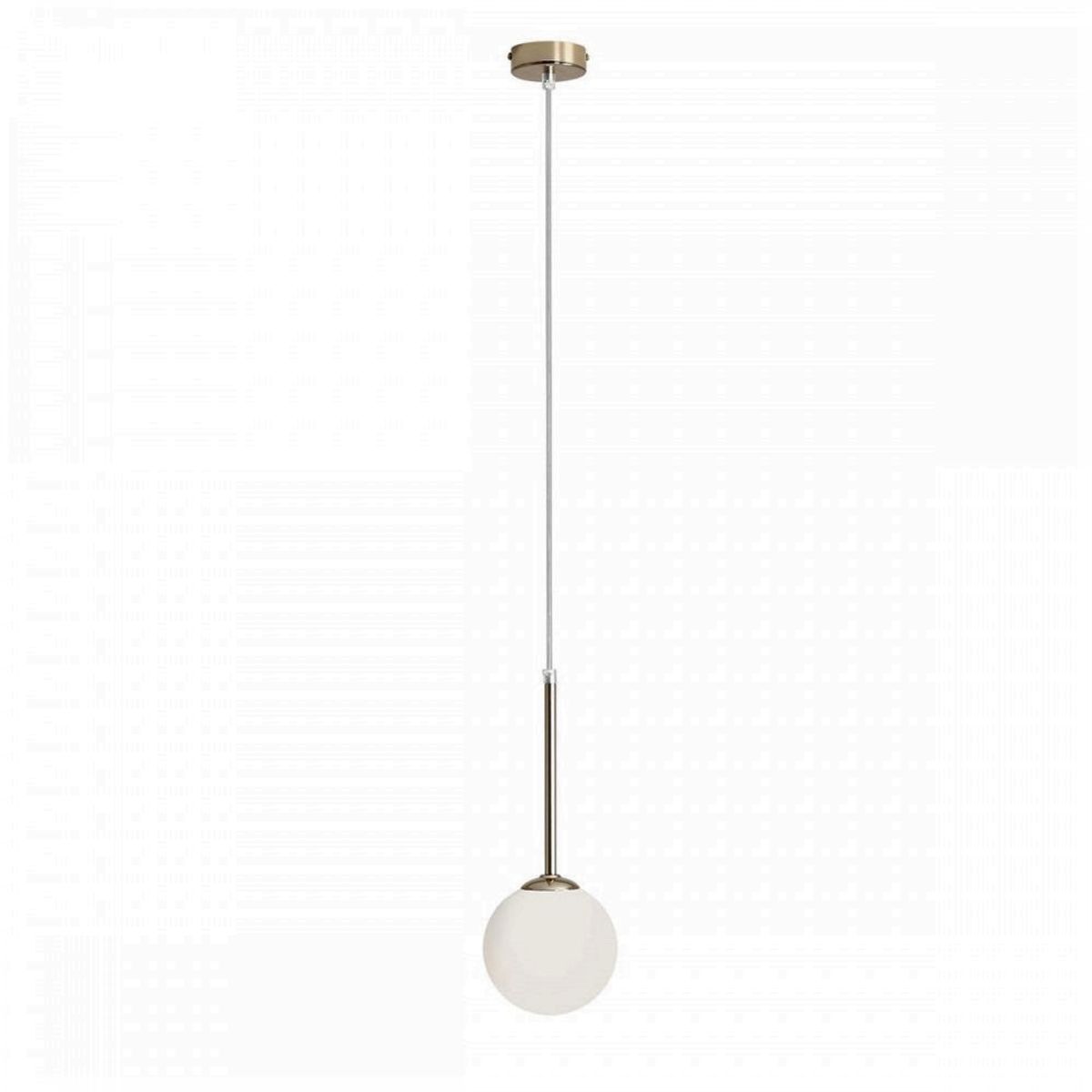 Stick - Loftlampe i guld og glas, ø 14 cm. kuppel