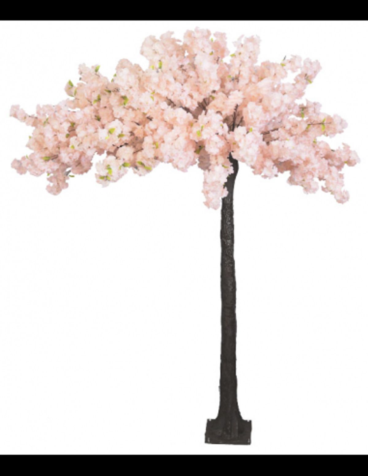 Stort kunstigt blomstertræ H260 cm - Laks