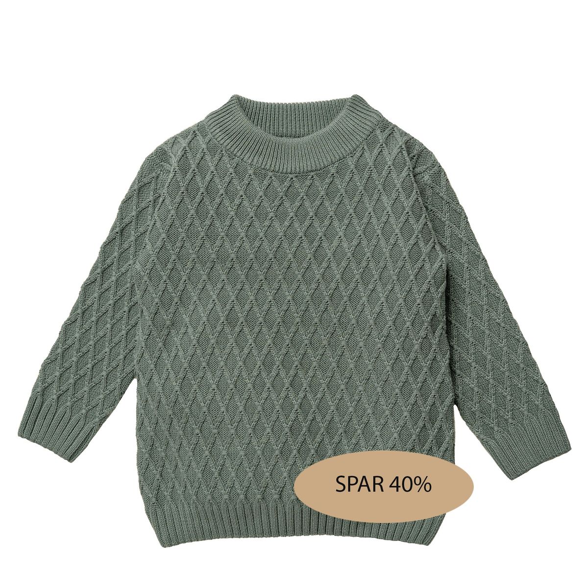 Strikket bluse, Theodor - Forrest green / 104