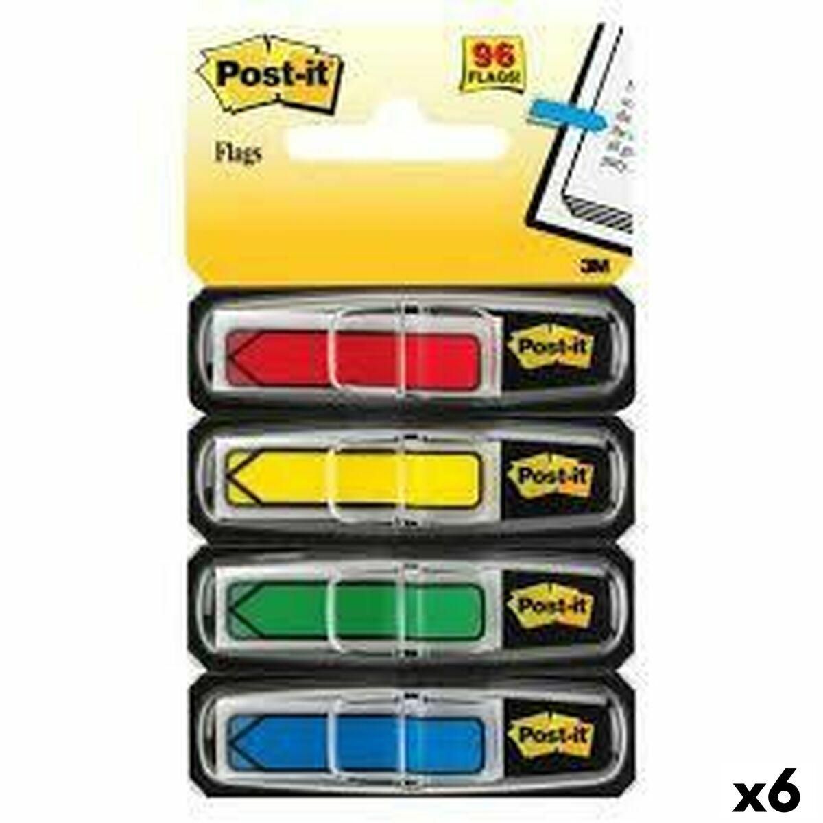 Sæt med klæberige noter Post-it Index Multifarvet 12 x 43,1 mm (6 enheder)