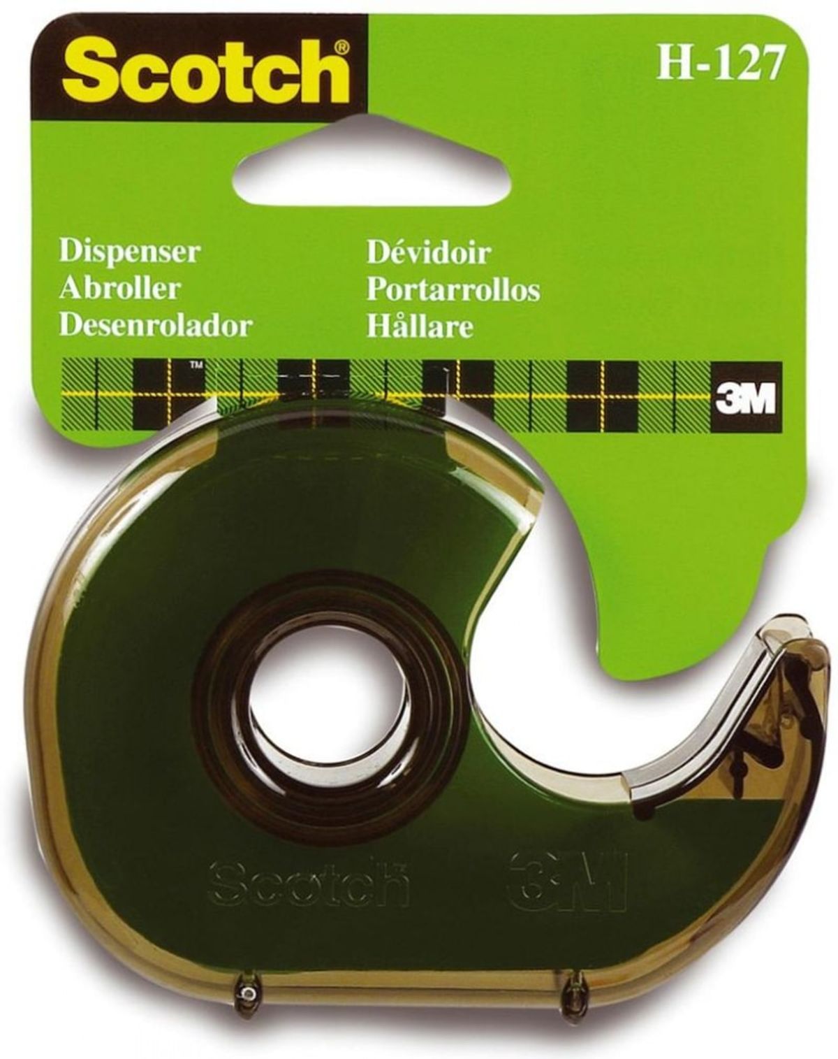 Tape Dispenser SCOTCH® H-127 Grøn 19 mm.