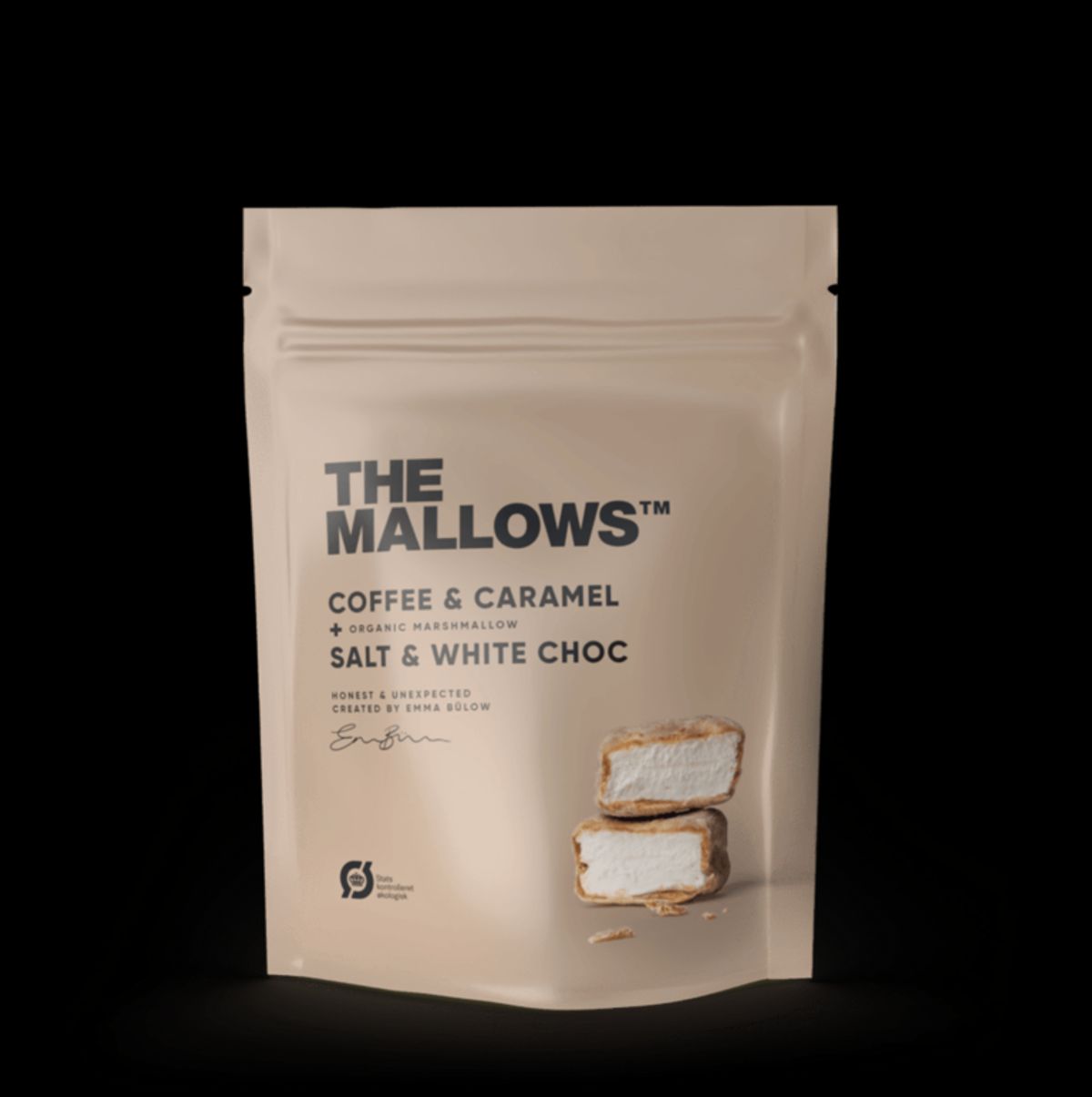 The Mallows - Coffee & Caramel - skumfiduser med kaffe og karamel 90G