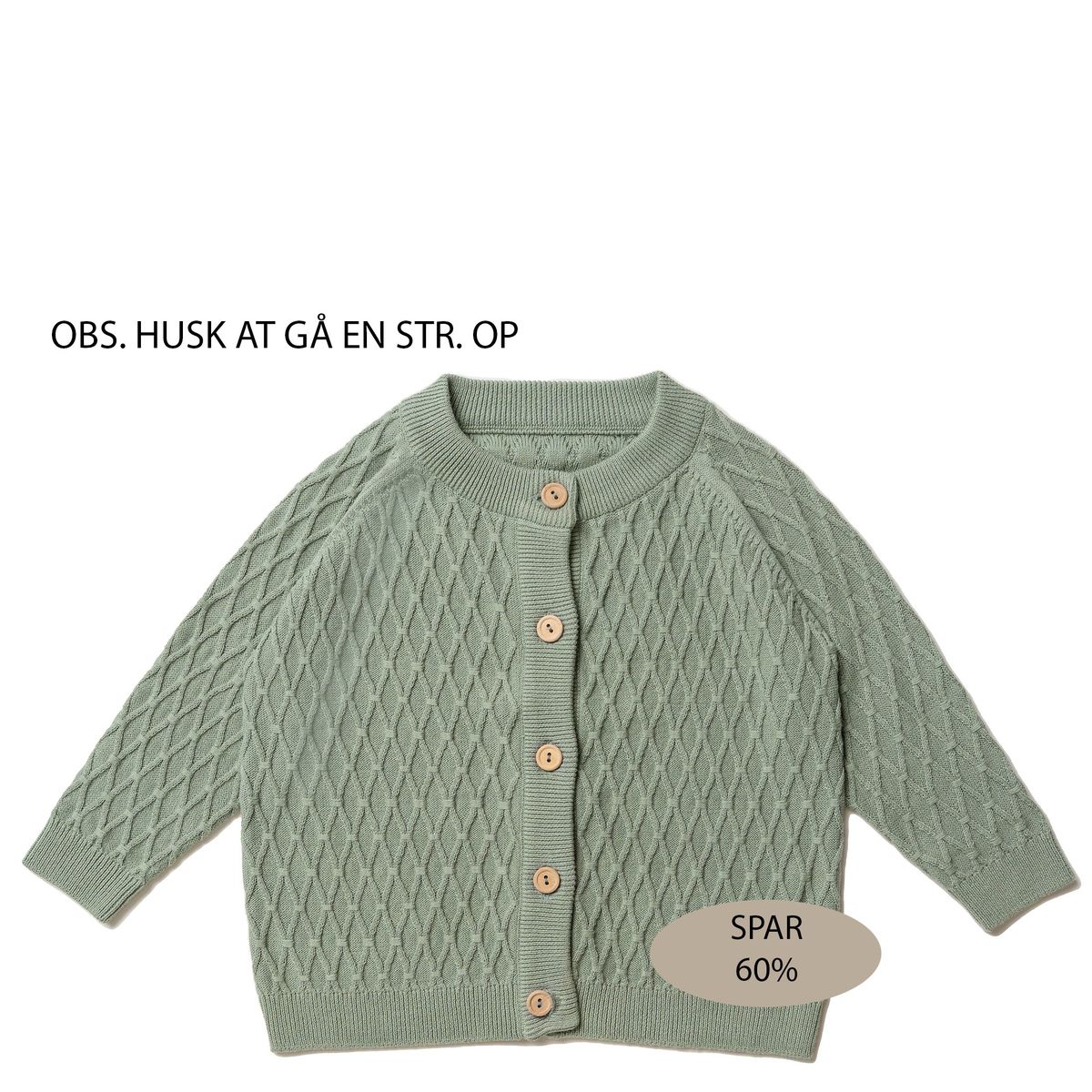 Theo cardigan 60% - sage / 104