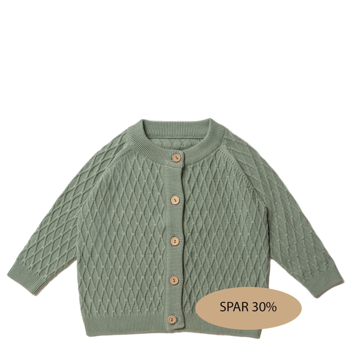 Theo cardigan, sage 30% - sage / 104