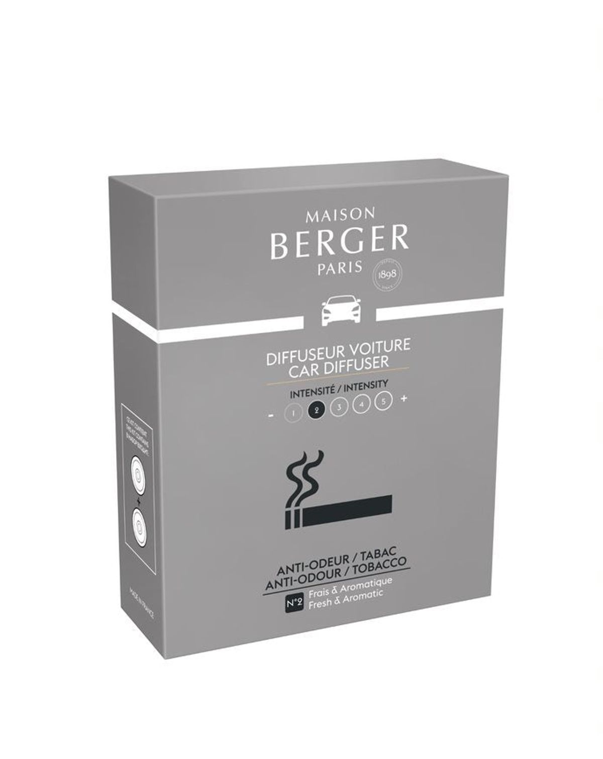 TOBACCO ANTI ODOUR REFILL - DUFTFRISKER TIL BIL - Refill Car Diffuser / duft til bil - Maison Berger Paris - StudioBuus