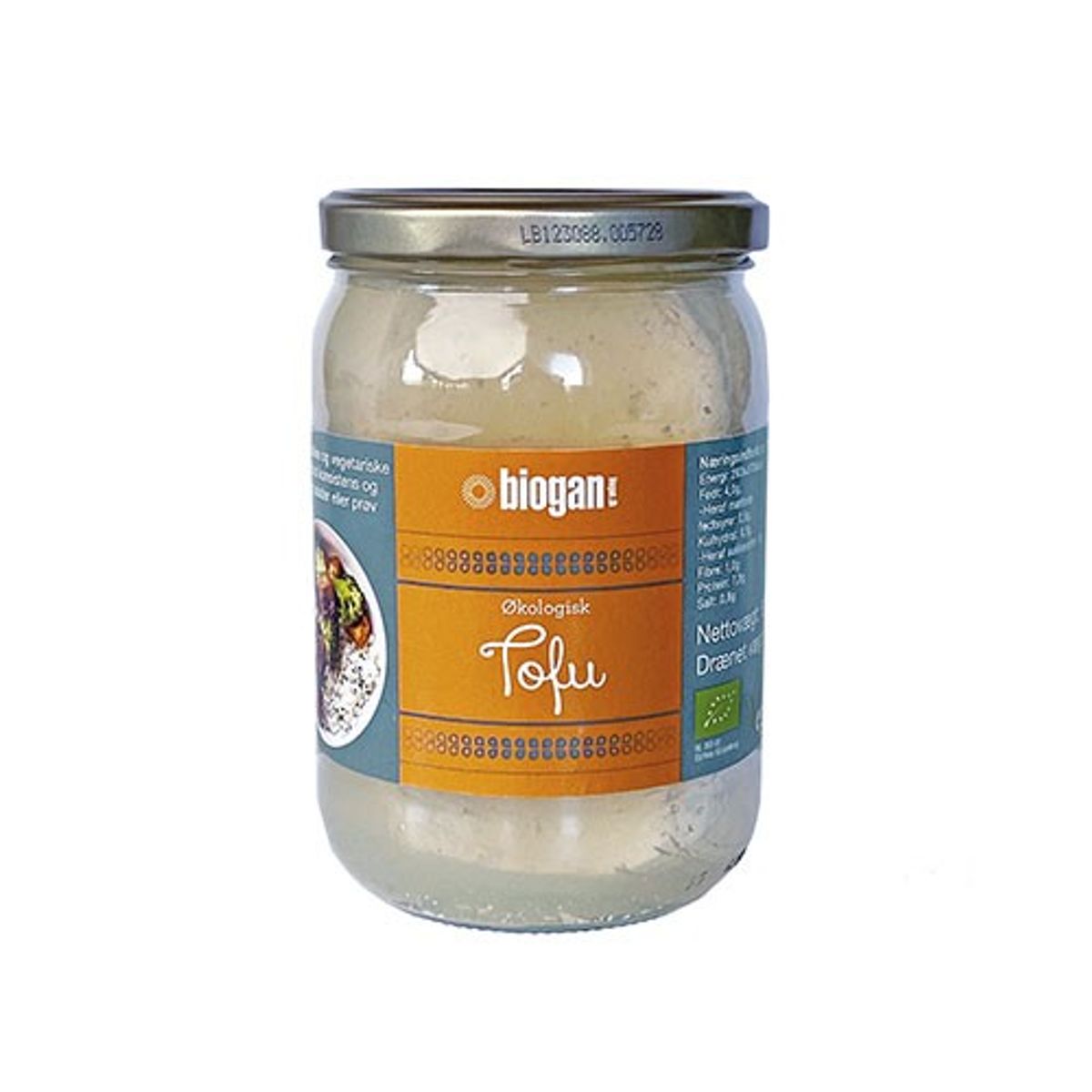 Tofu naturel Økologisk - 500 gram