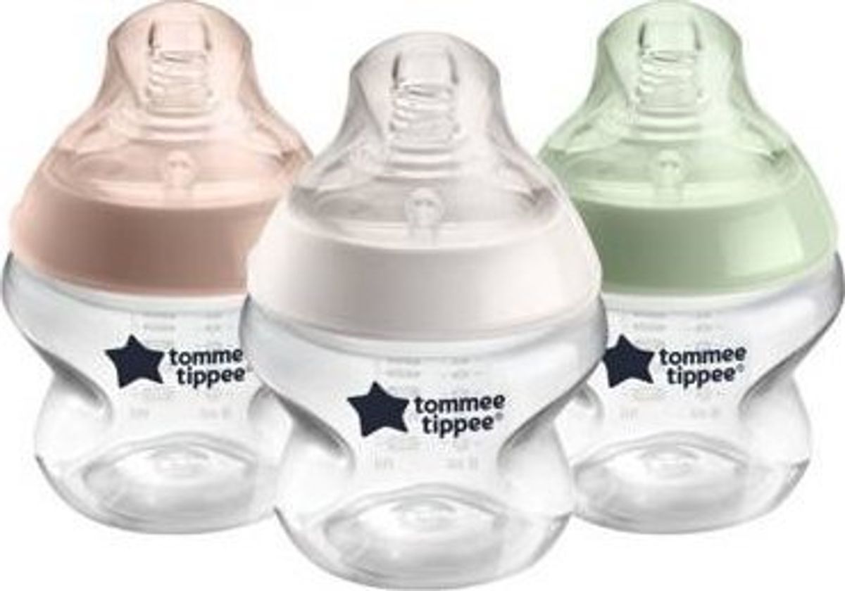 Tommee Tippe Natural Start Feeding Bottle Closer To Nature, With Self Sterilisation Function150 Ml, 3 Vnt., 42271801