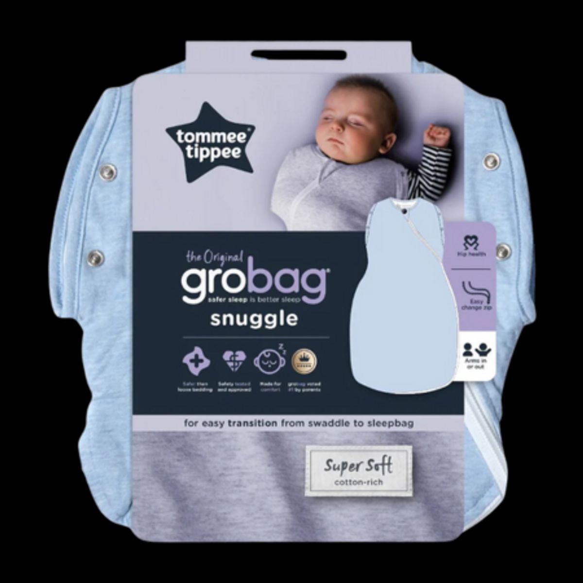 Tommee Tippee Grobag Snuggle 1 Blue - 0-4 mdr