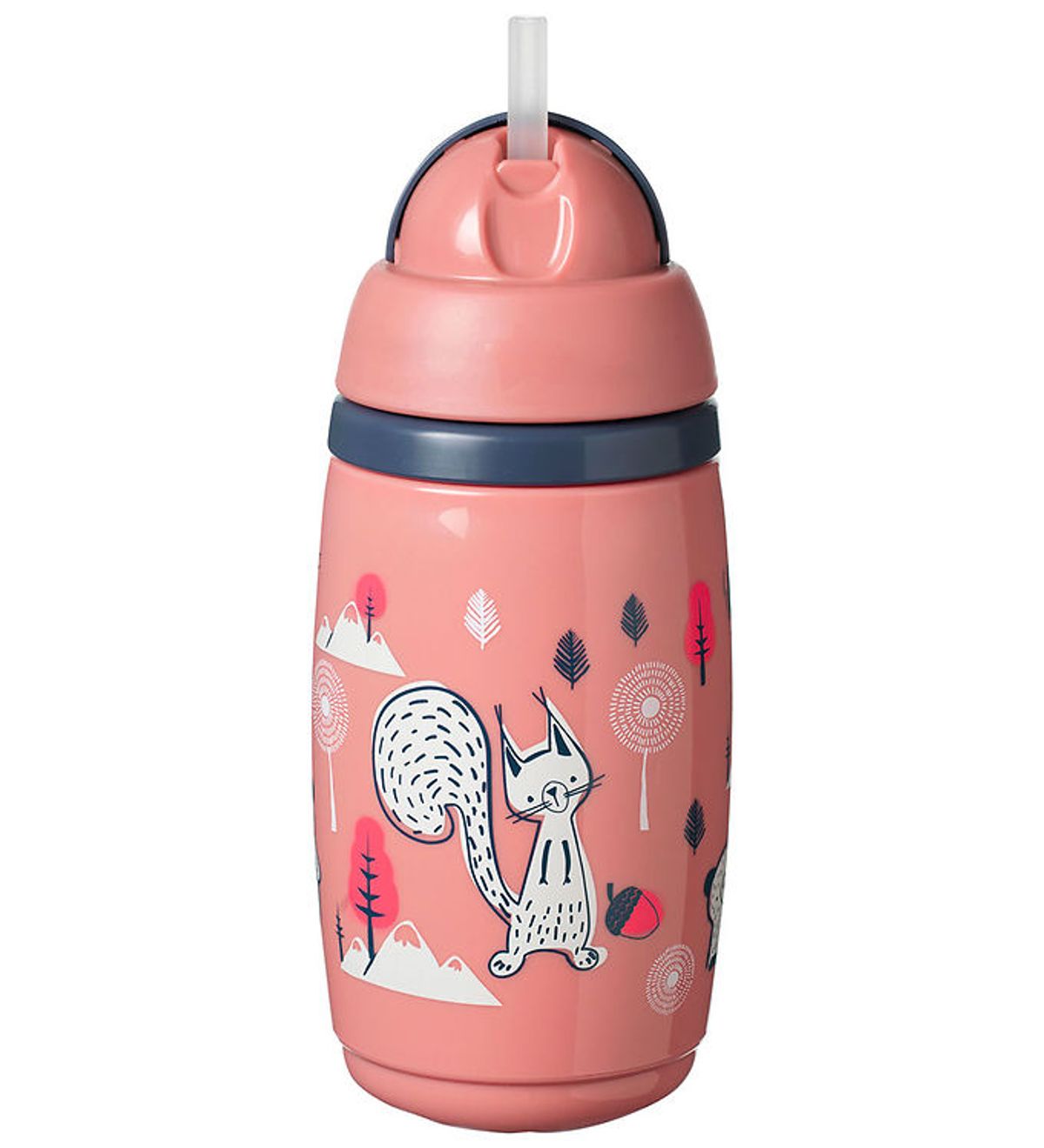 Tommee Tippee Kop m. Sugerør - Superstar - 266 ml - Rosa m. Skov