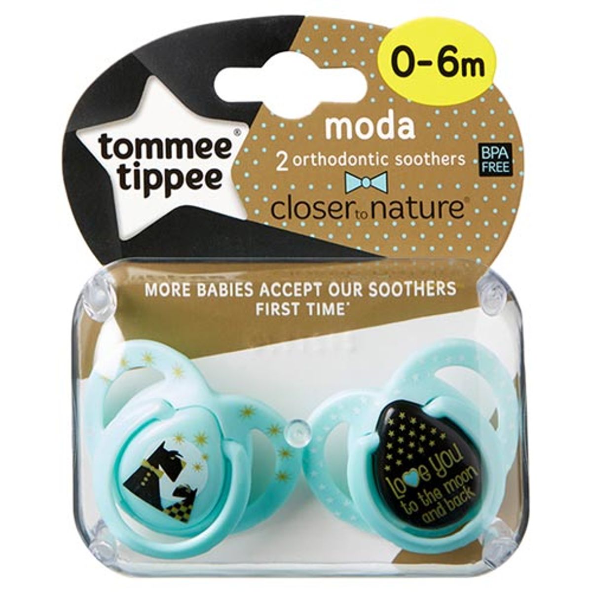 Tommee Tippee Sut 0-6mdr Moda Twin-Pack - Turkis