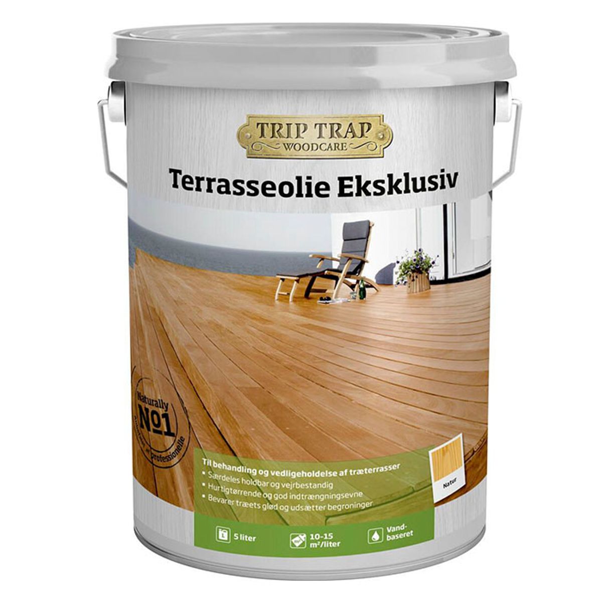 Trip Trap Terrasseolie Eksklusiv - 5 ltr... Lærk