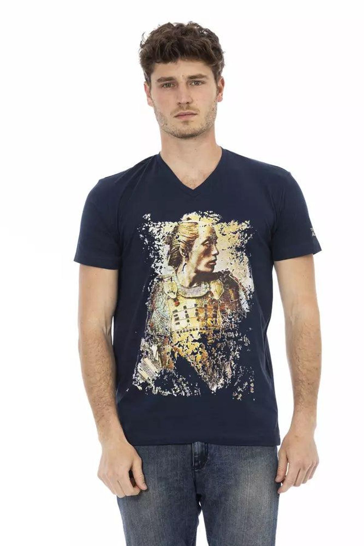 Trussardi Action Blå Bomuld T-Shirt