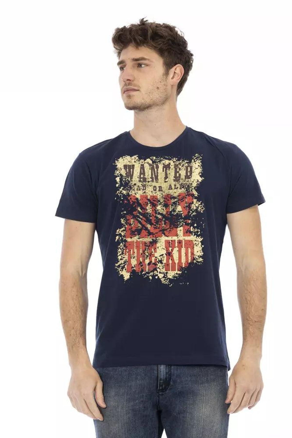 Trussardi Action Blå Bomuld T-Shirt