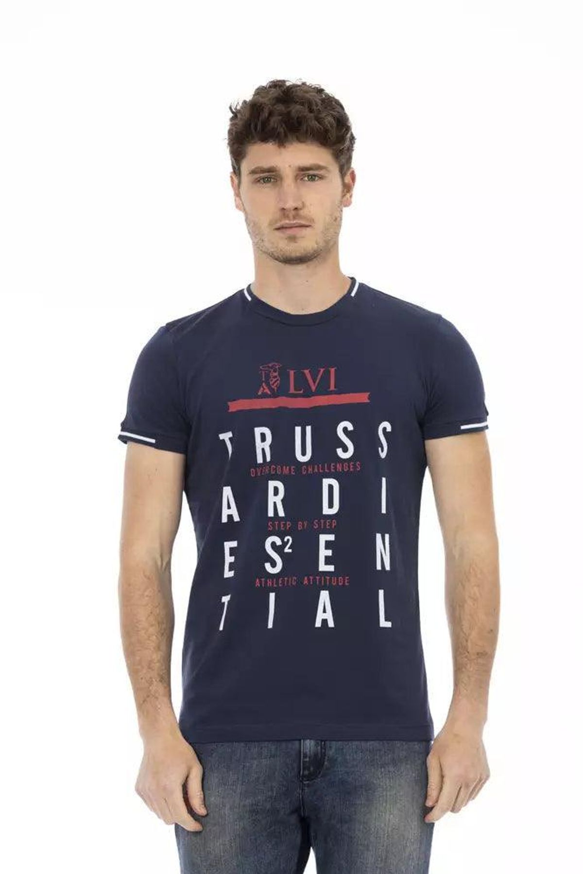 Trussardi Action Blå Bomuld T-Shirt