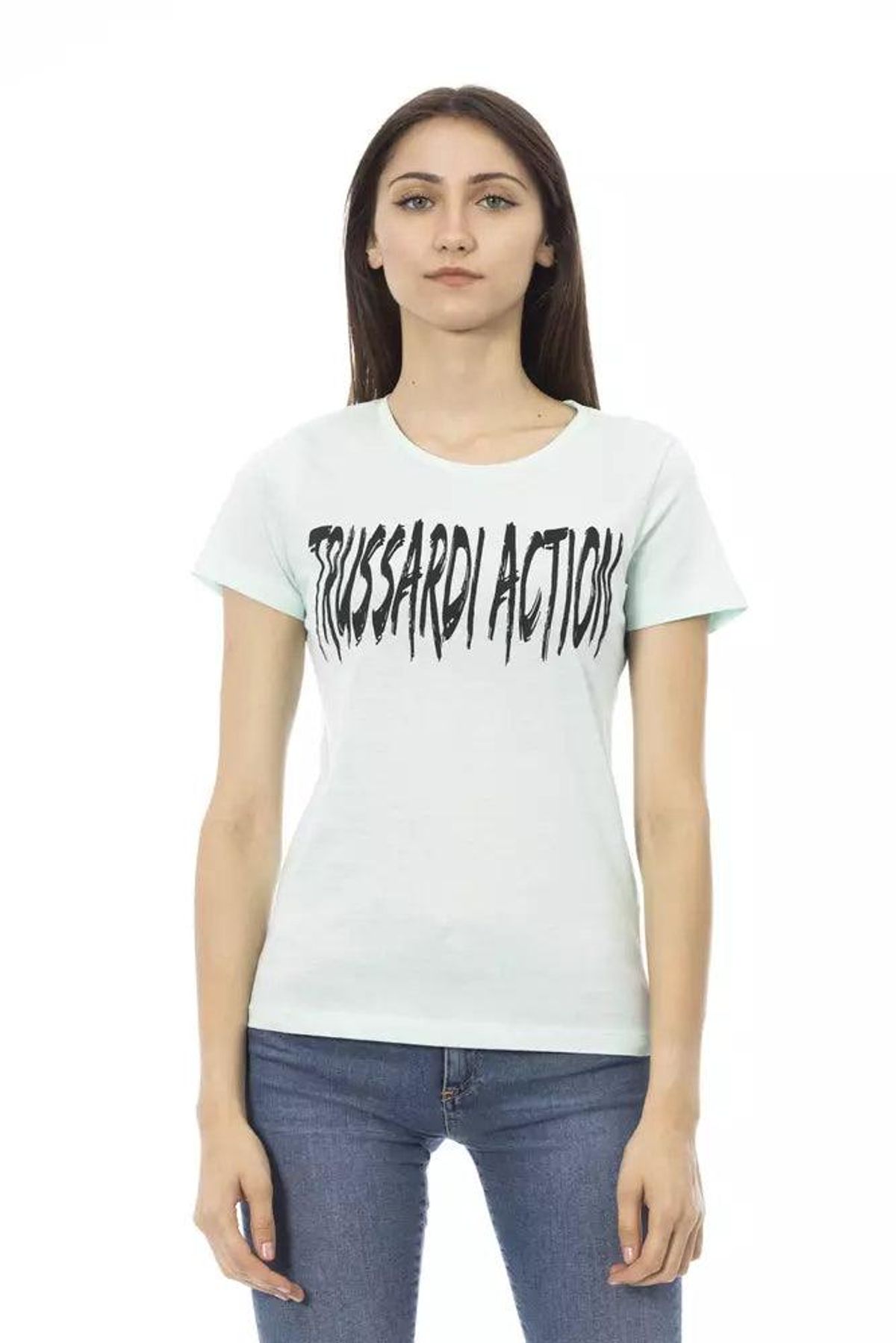 Trussardi Action Blå Bomuld T-Shirt