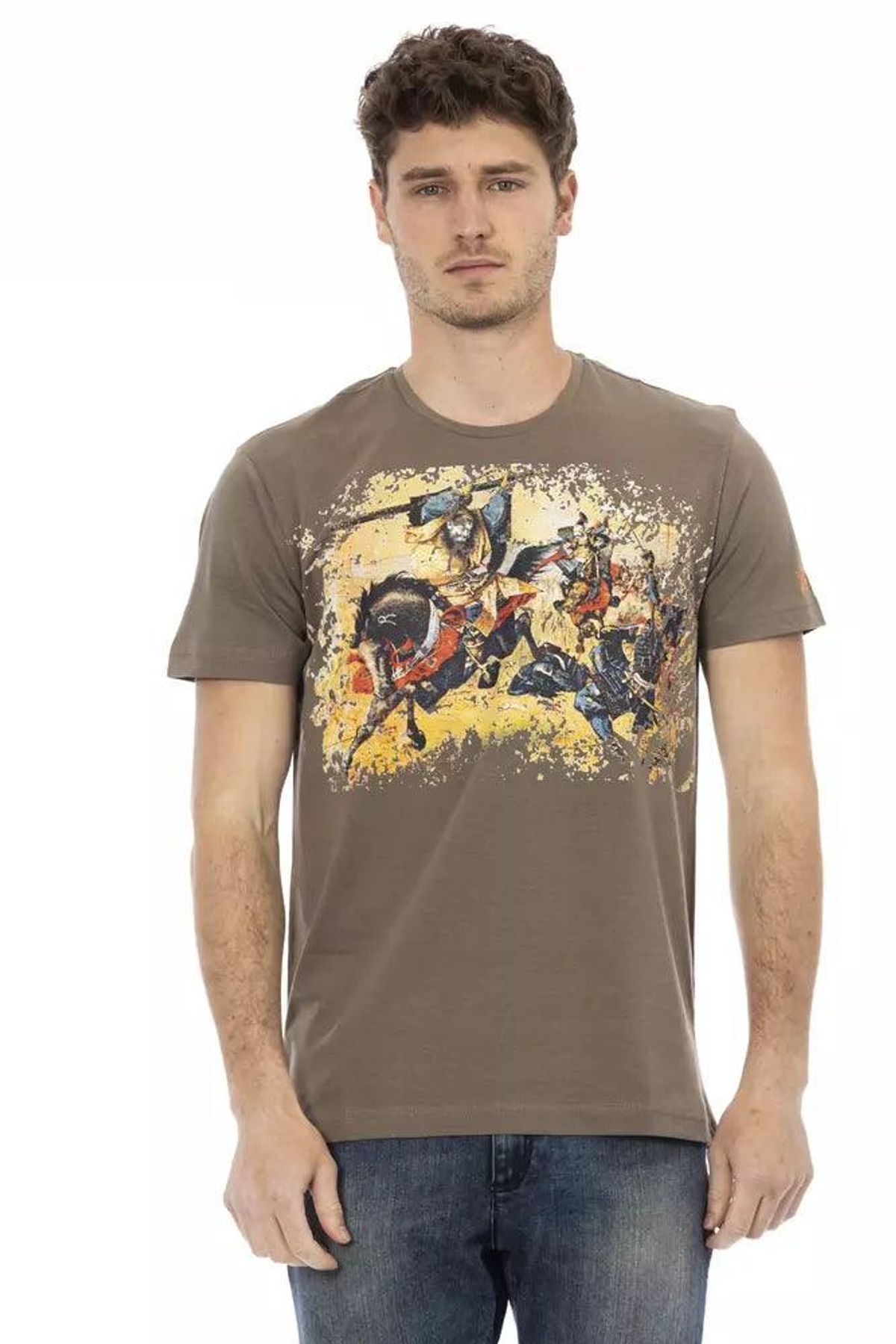 Trussardi Action Brun Bomuld T-Shirt