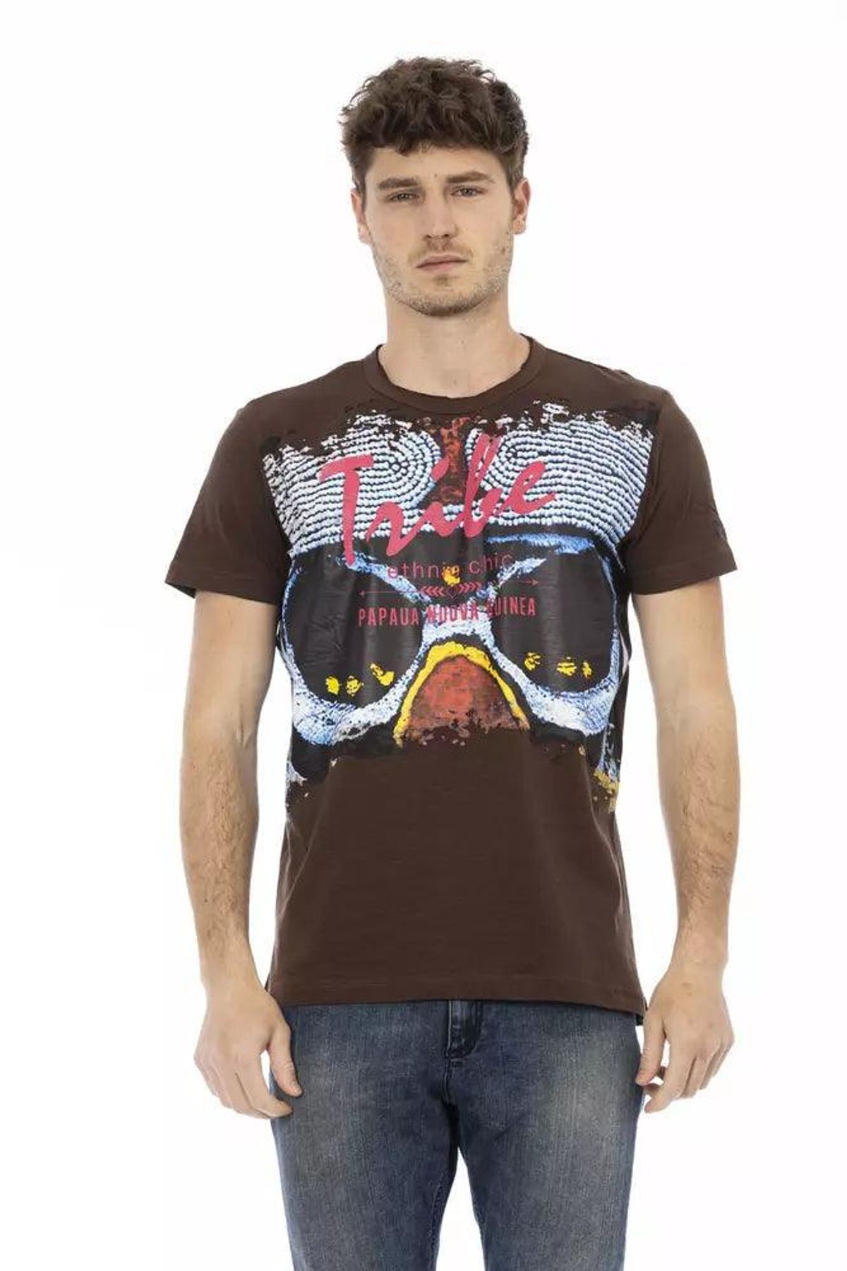 Trussardi Action Brun Bomuld T-Shirt