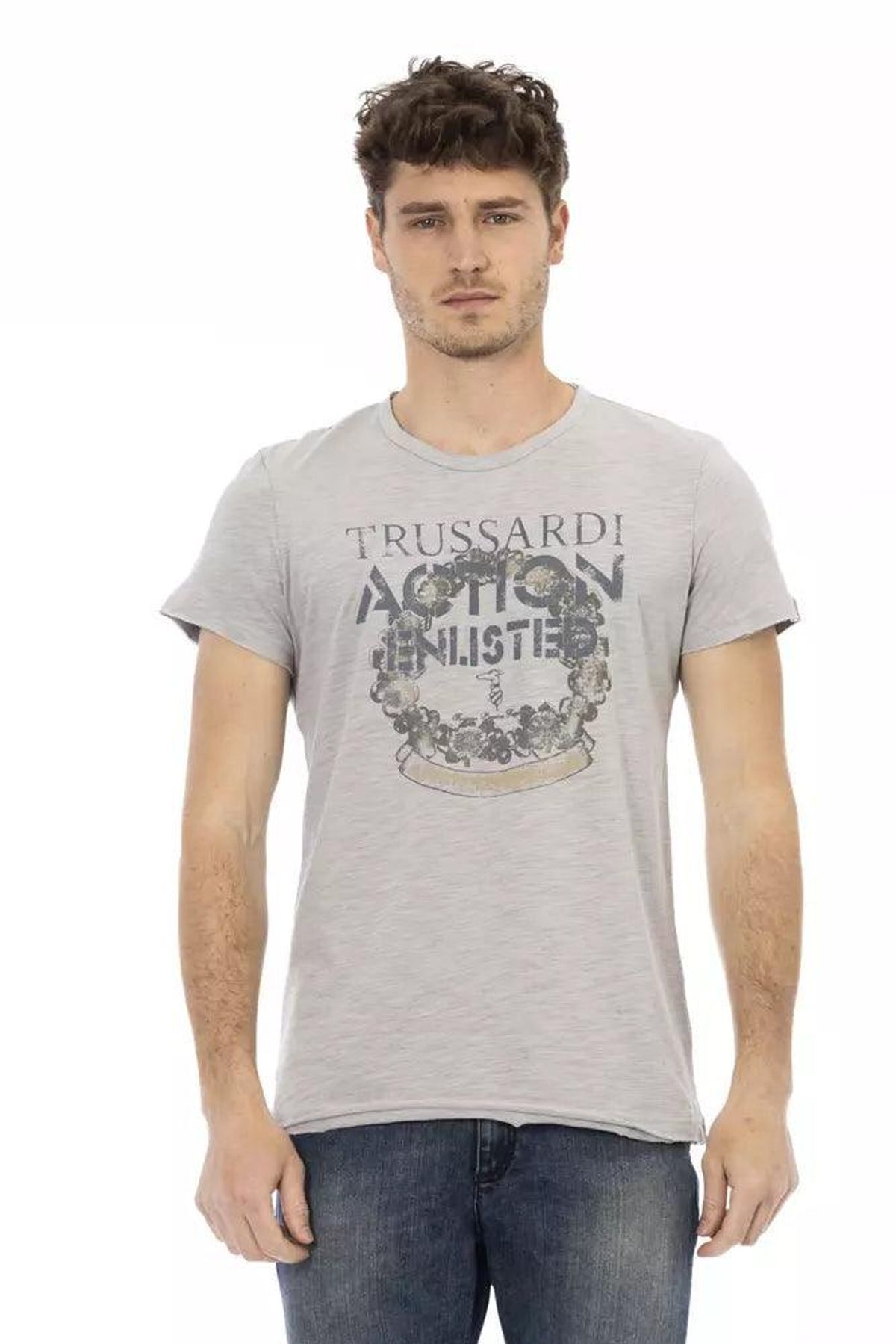 Trussardi Action Grå Bomuld T-Shirt