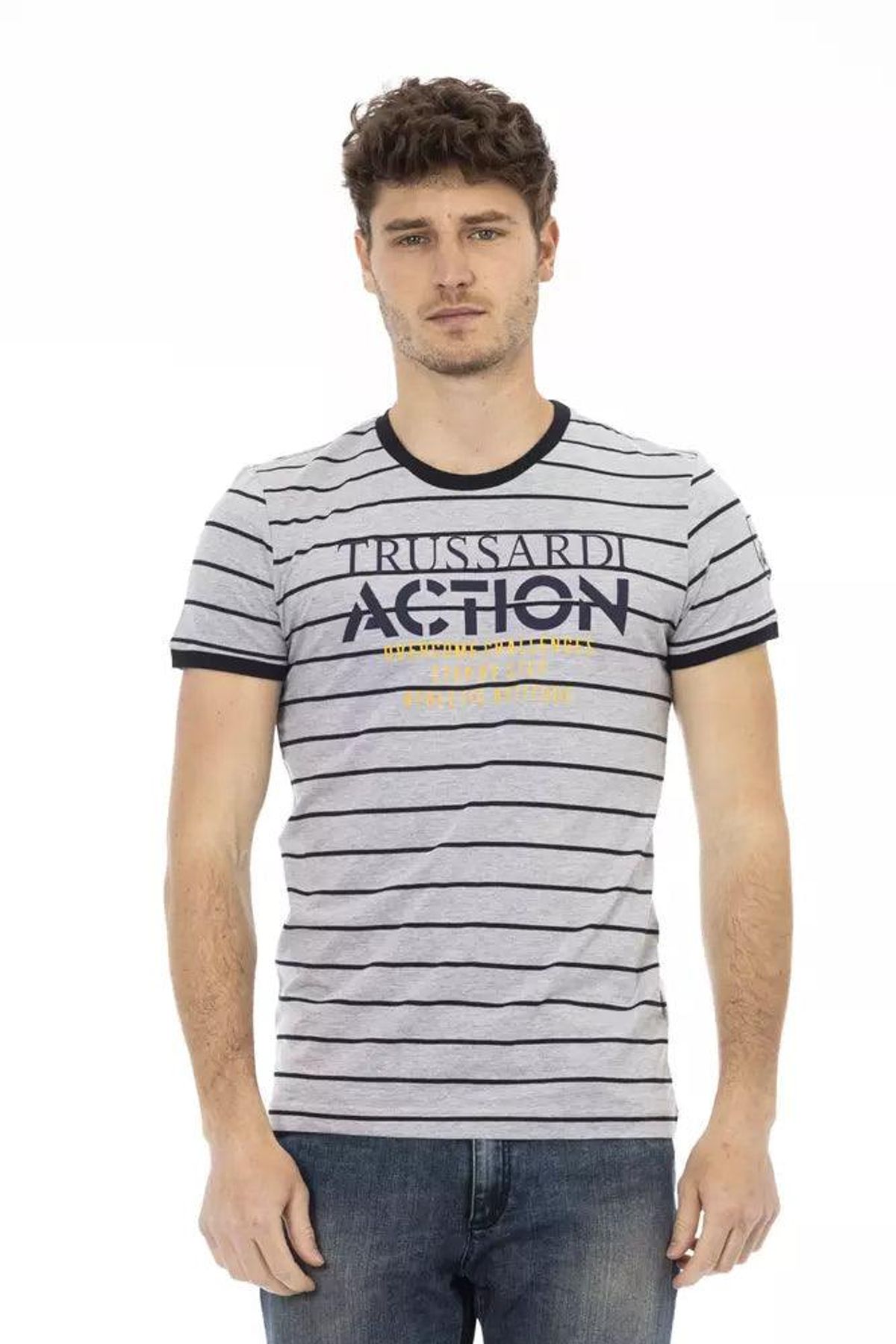 Trussardi Action Grå Bomuld T-Shirt