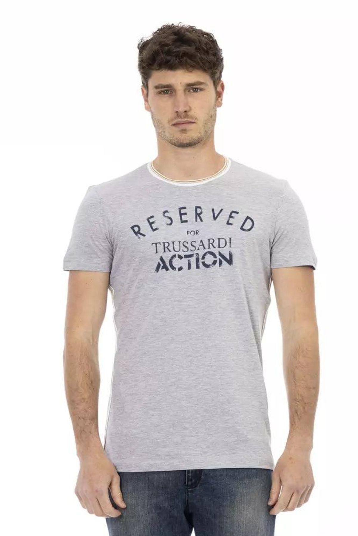 Trussardi Action Grå Bomuld T-Shirt