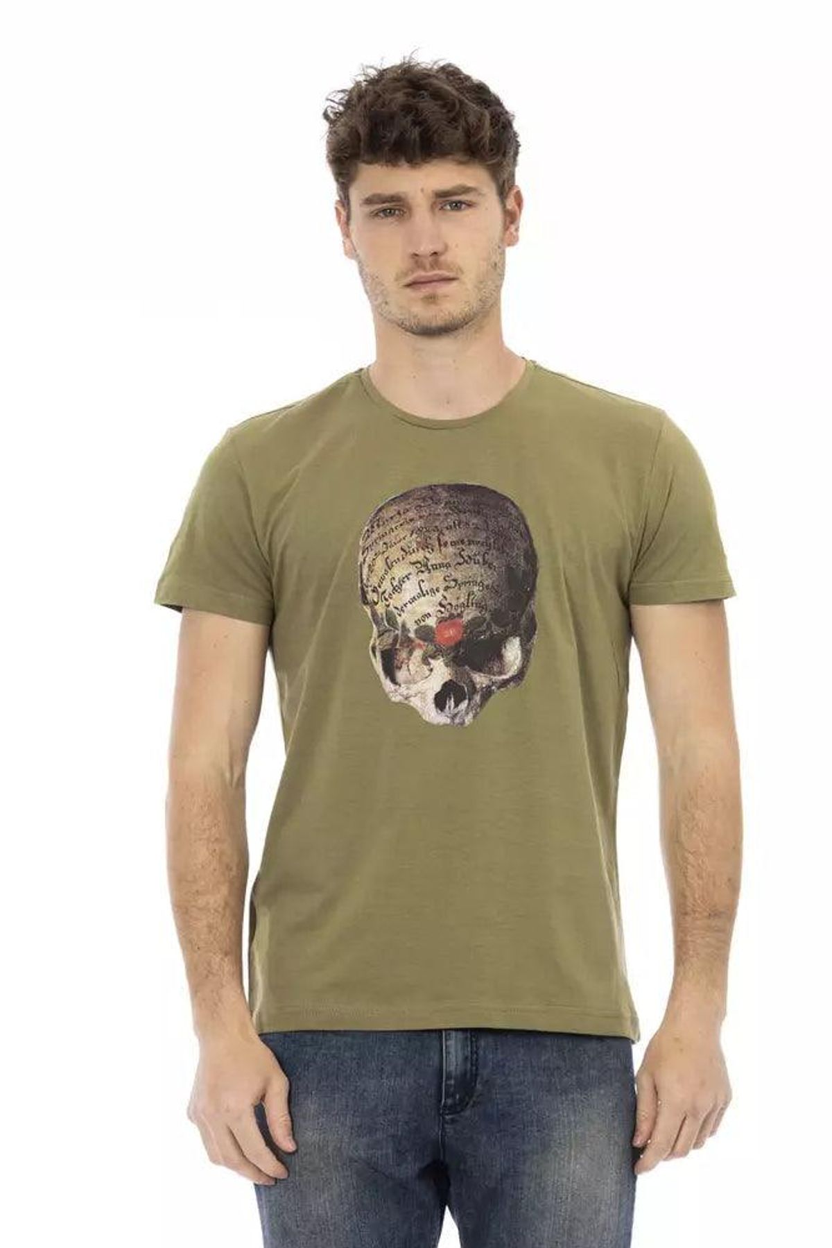 Trussardi Action Grøn Bomuld T-Shirt