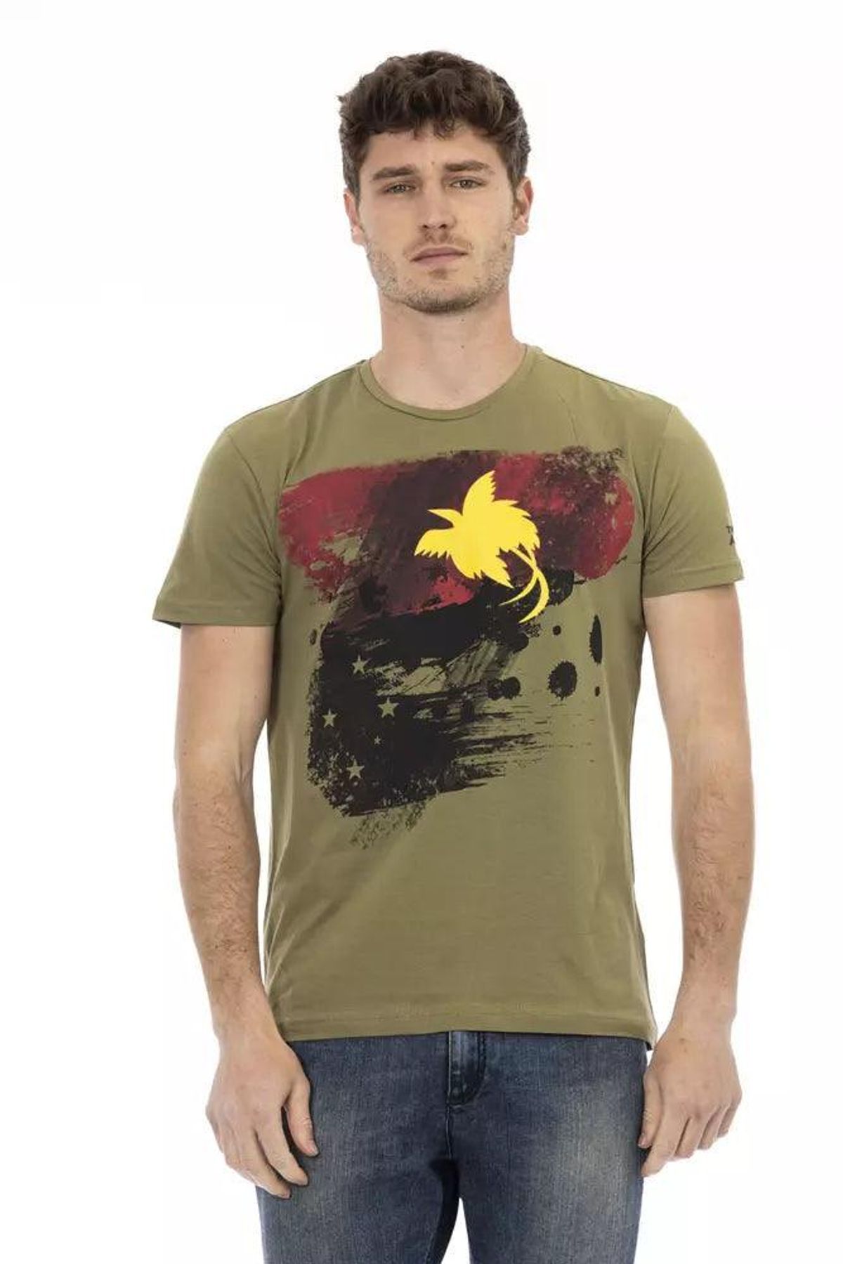 Trussardi Action Grøn Bomuld T-Shirt