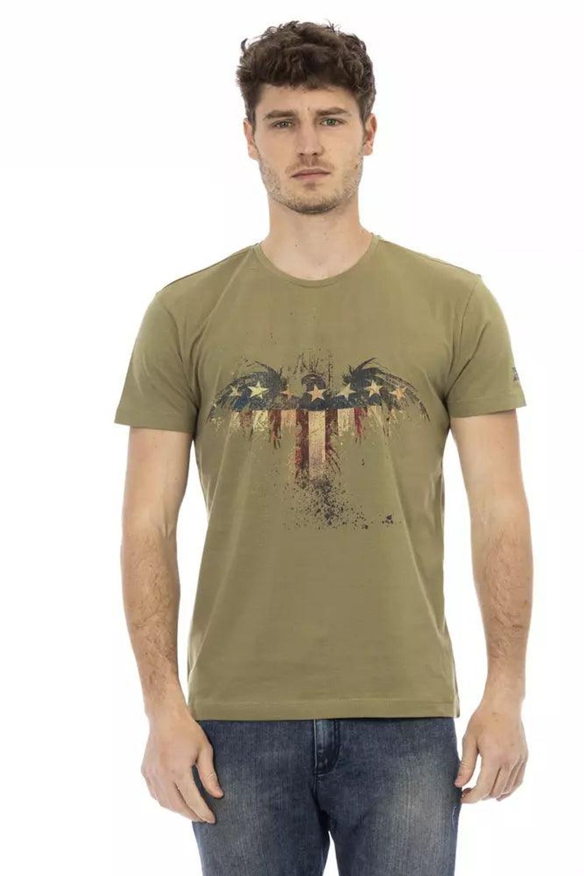 Trussardi Action Grøn Bomuld T-Shirt