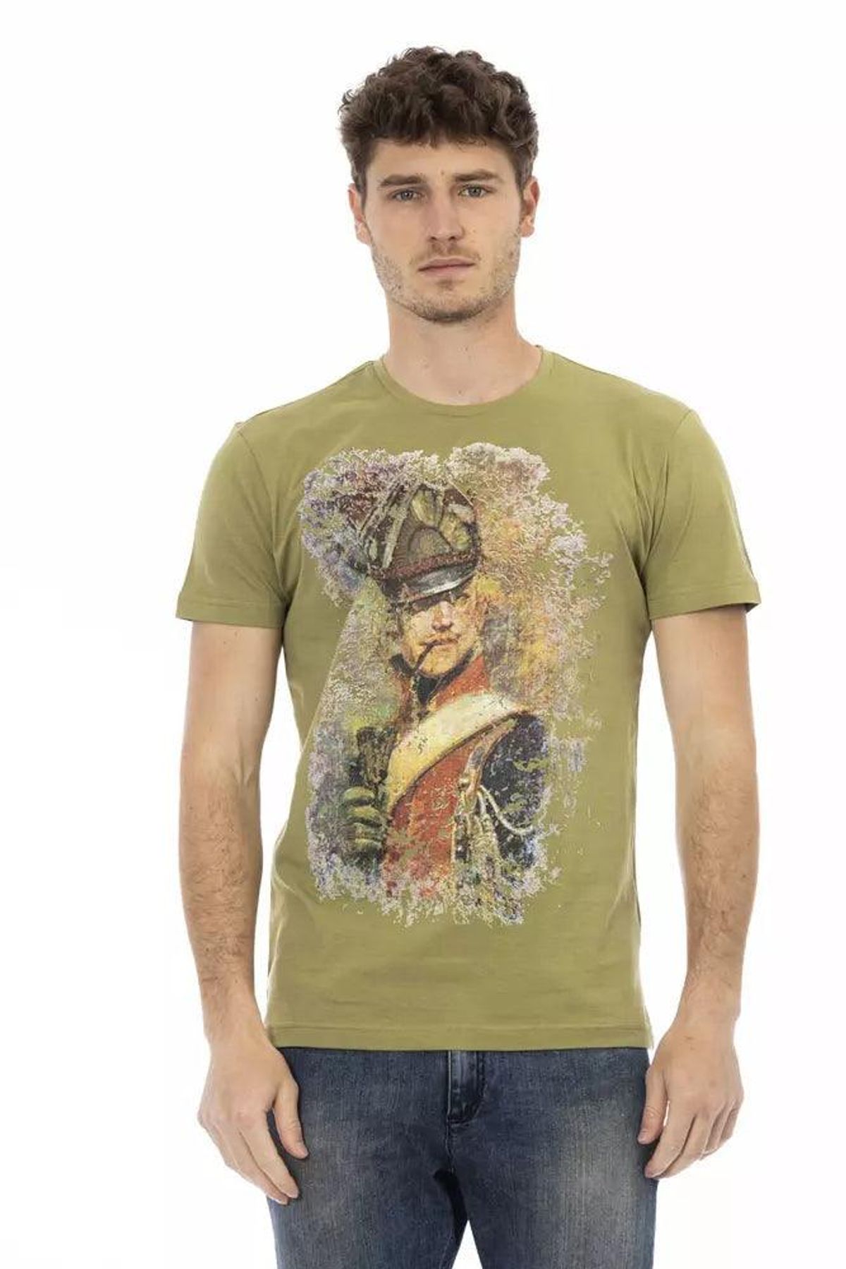 Trussardi Action Grøn Bomuld T-Shirt