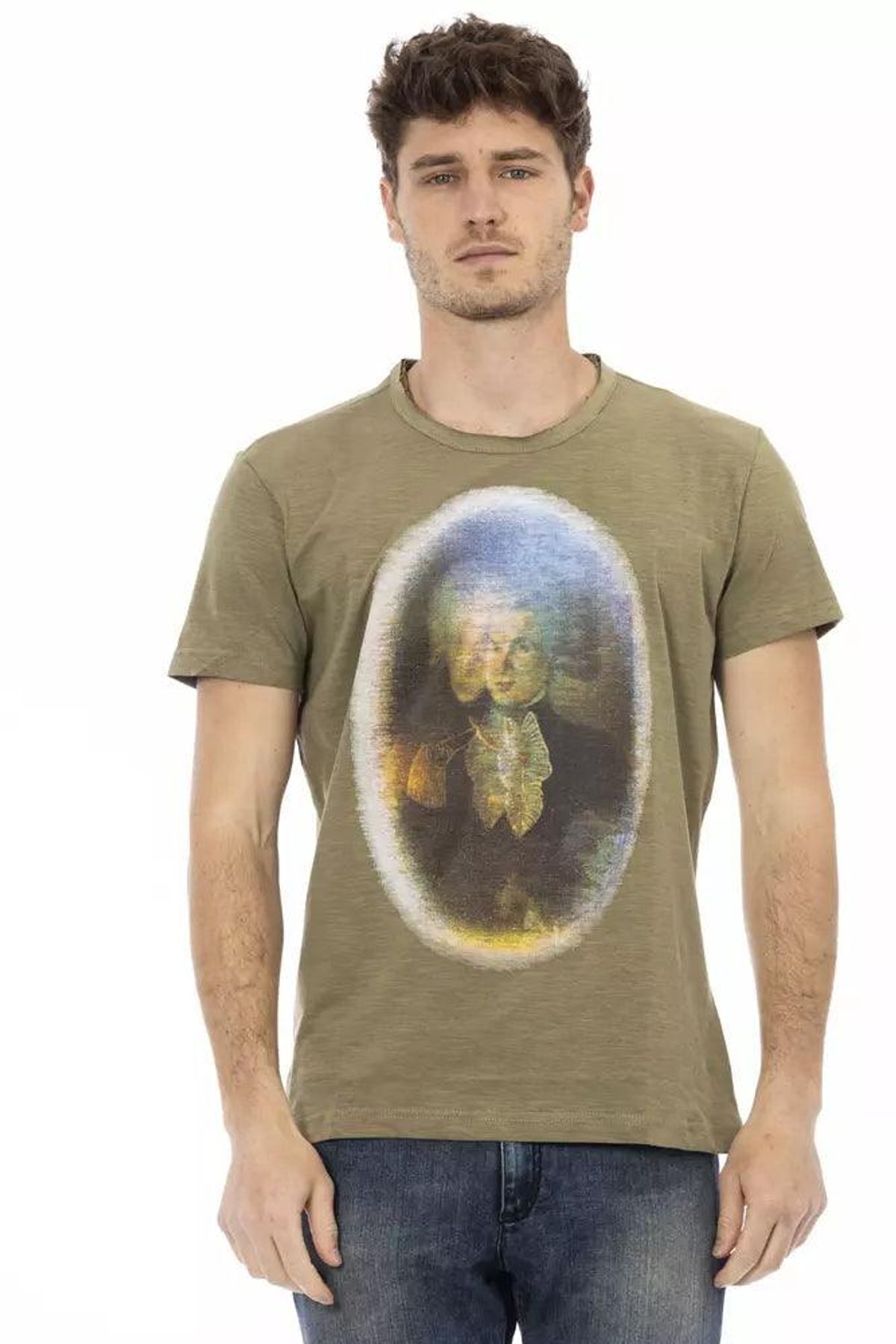 Trussardi Action Grøn Bomuld T-Shirt