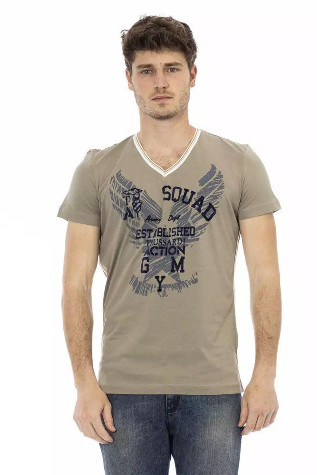 Trussardi Action Grøn Bomuld T-Shirt