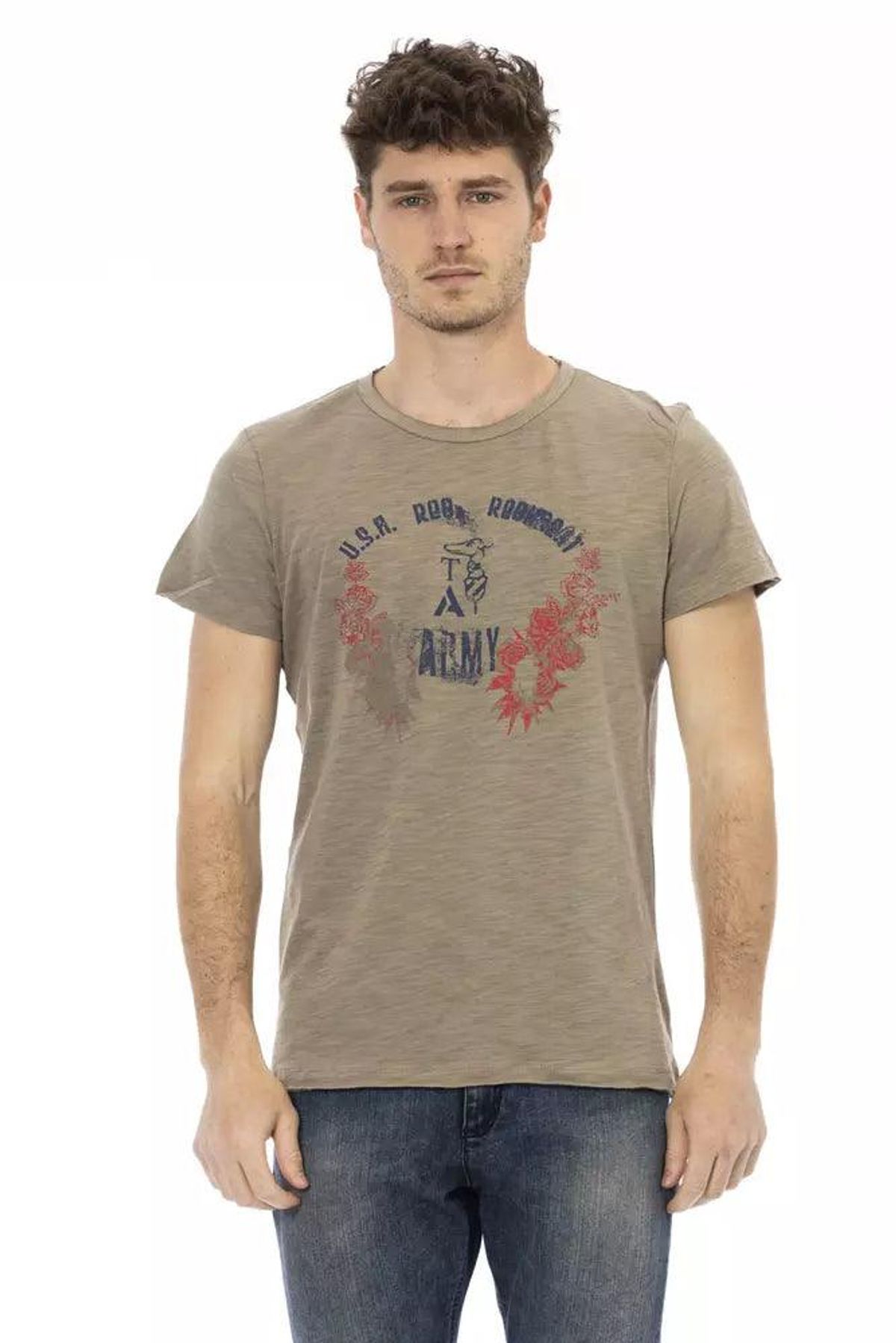 Trussardi Action Grøn Bomuld T-Shirt