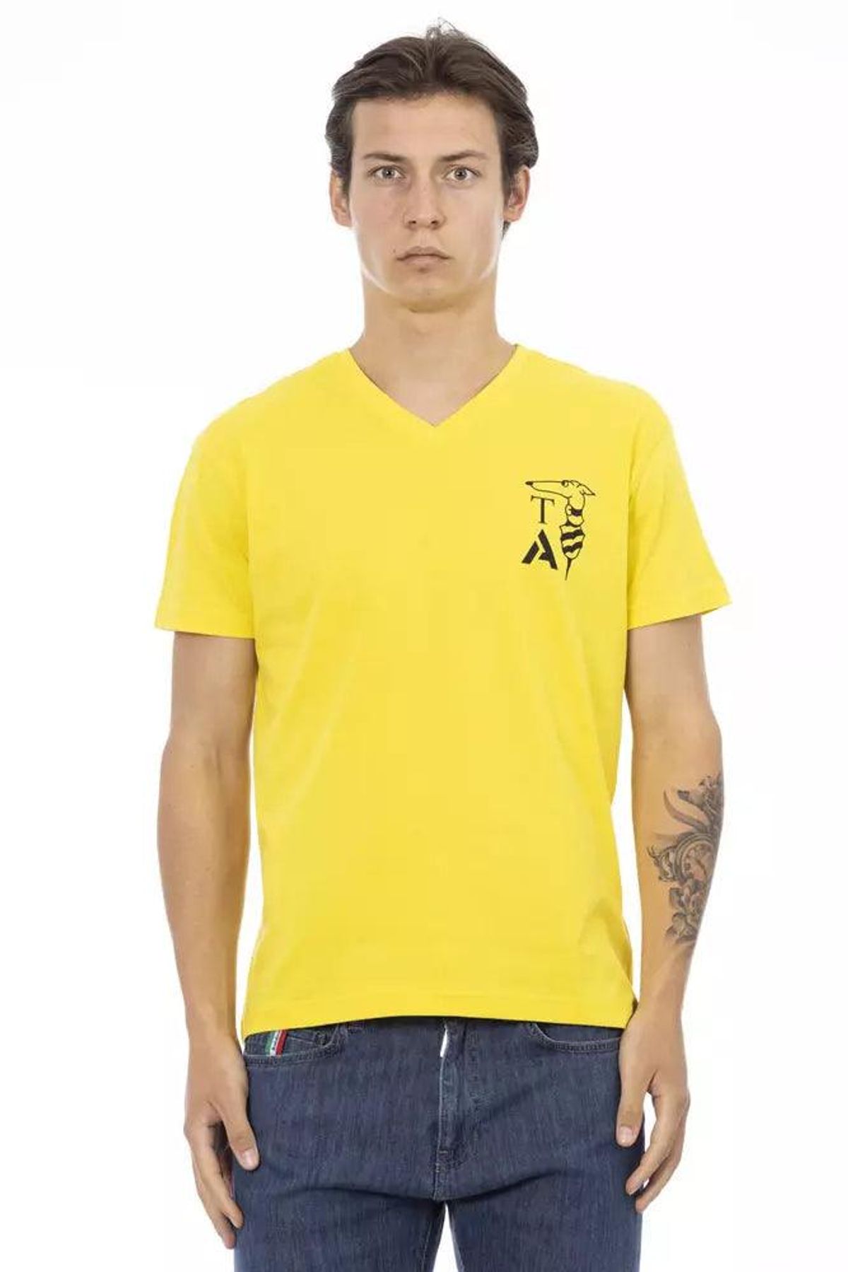 Trussardi Action Gul Bomuld T-Shirt