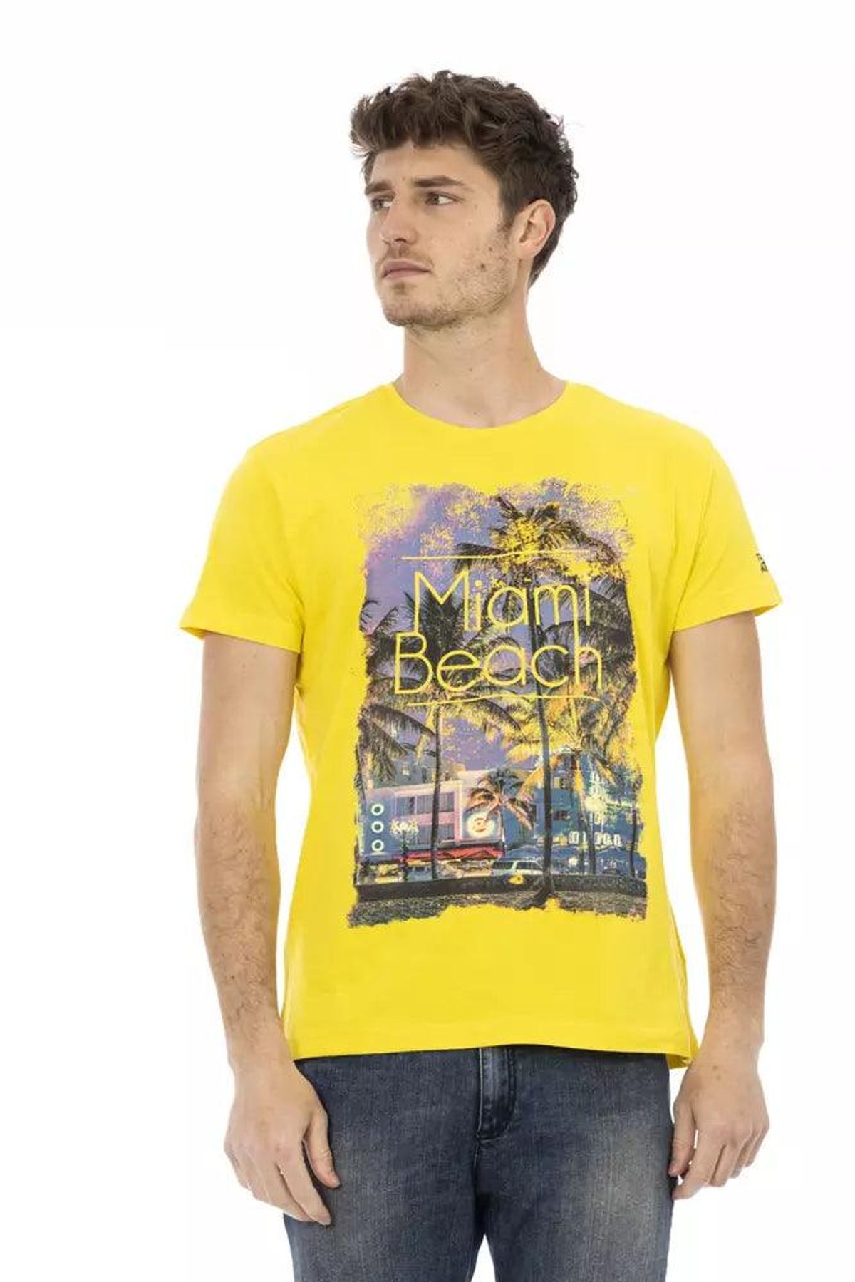 Trussardi Action Gul Bomuld T-Shirt