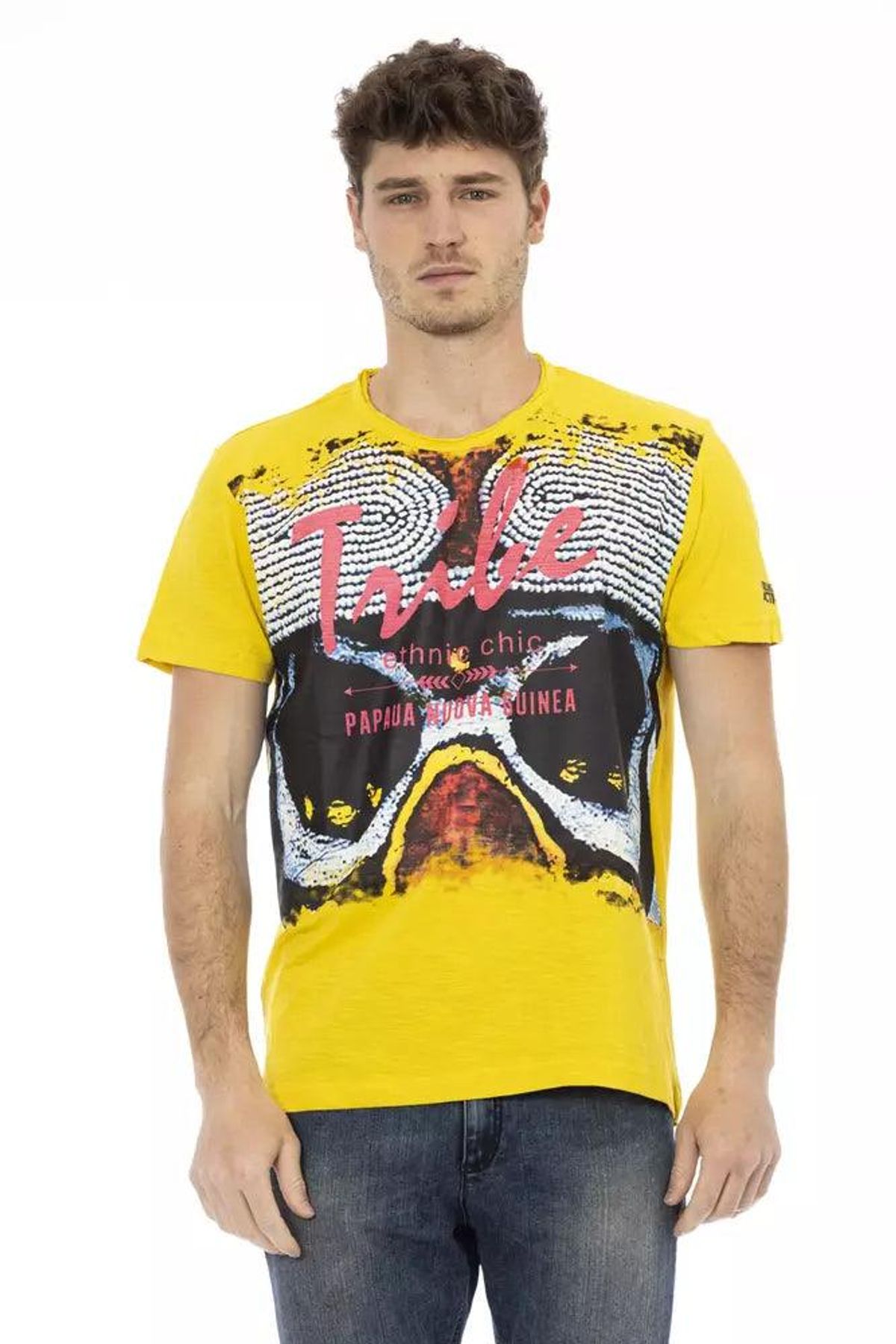 Trussardi Action Gul Bomuld T-Shirt