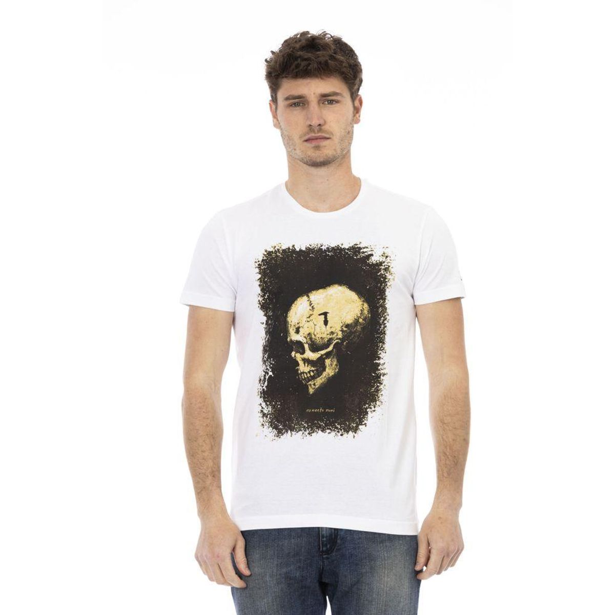 Trussardi Action Hvid Bomuld T-Shirt