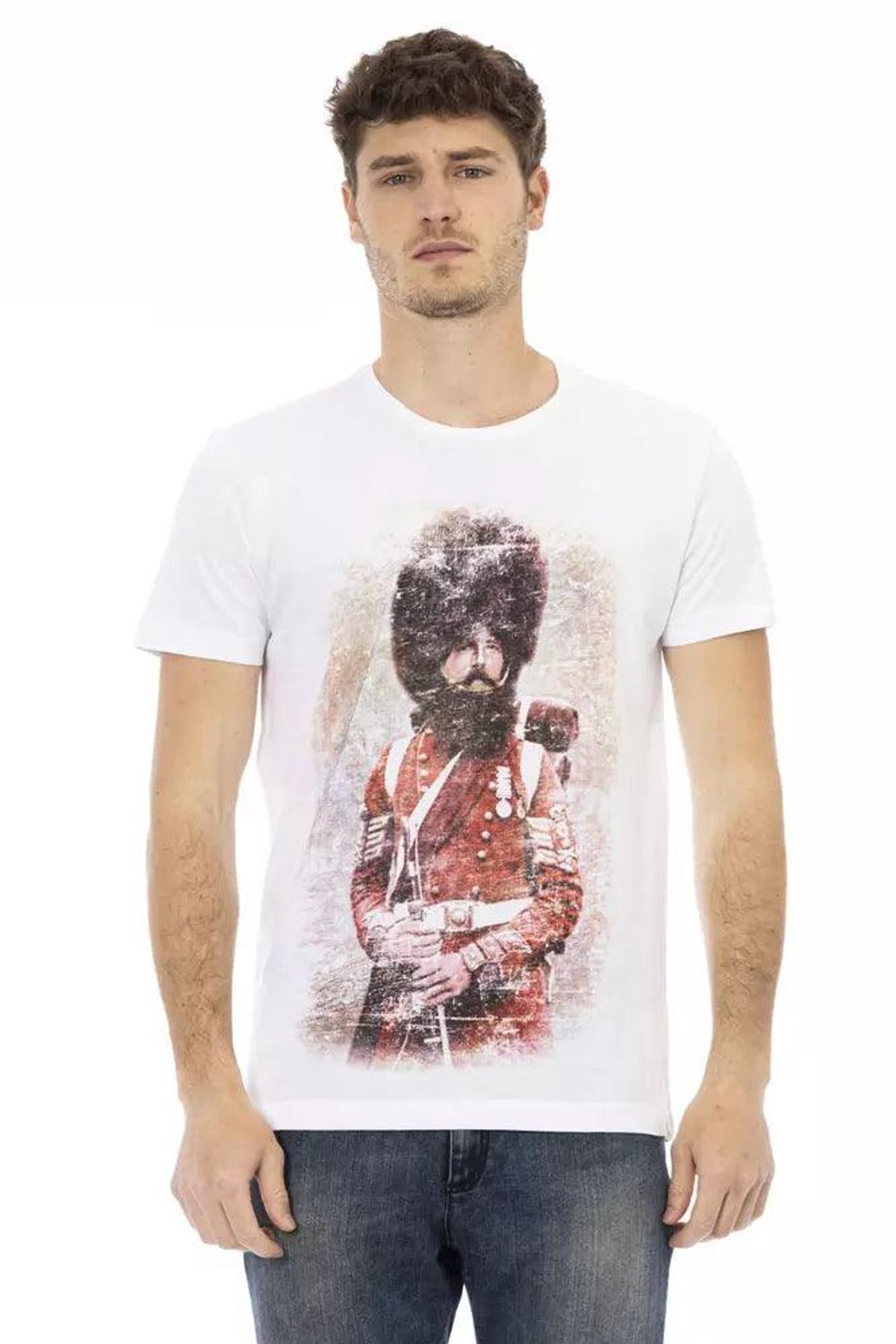 Trussardi Action Hvid Bomuld T-Shirt