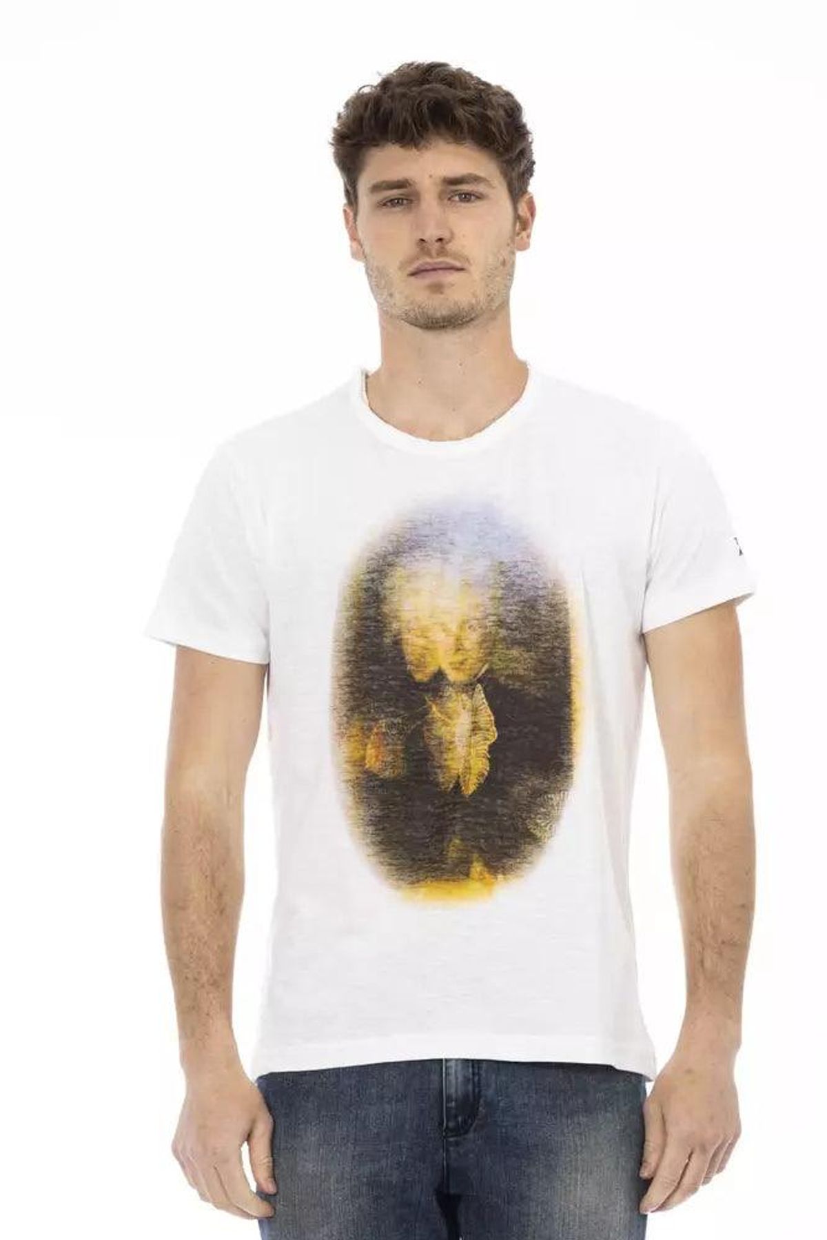 Trussardi Action Hvid Bomuld T-Shirt