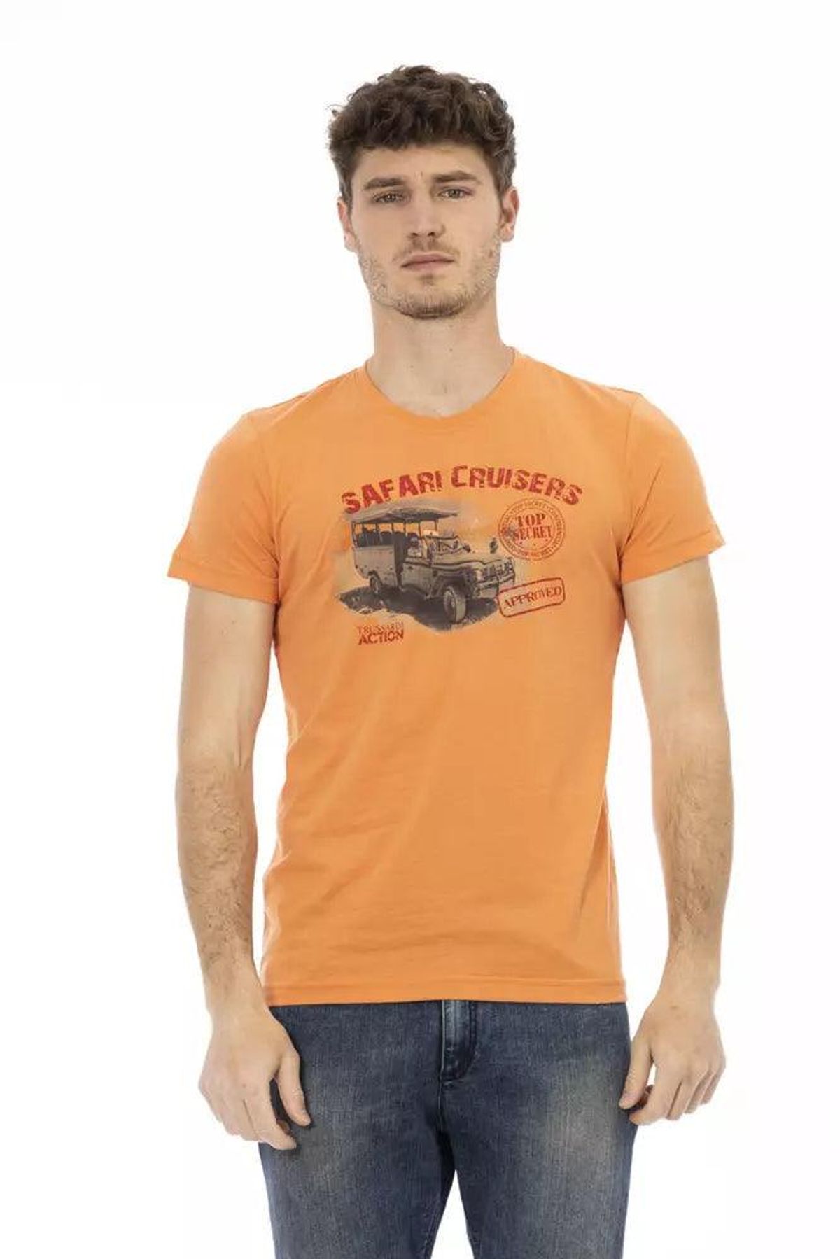 Trussardi Action Orange Bomuld T-Shirt