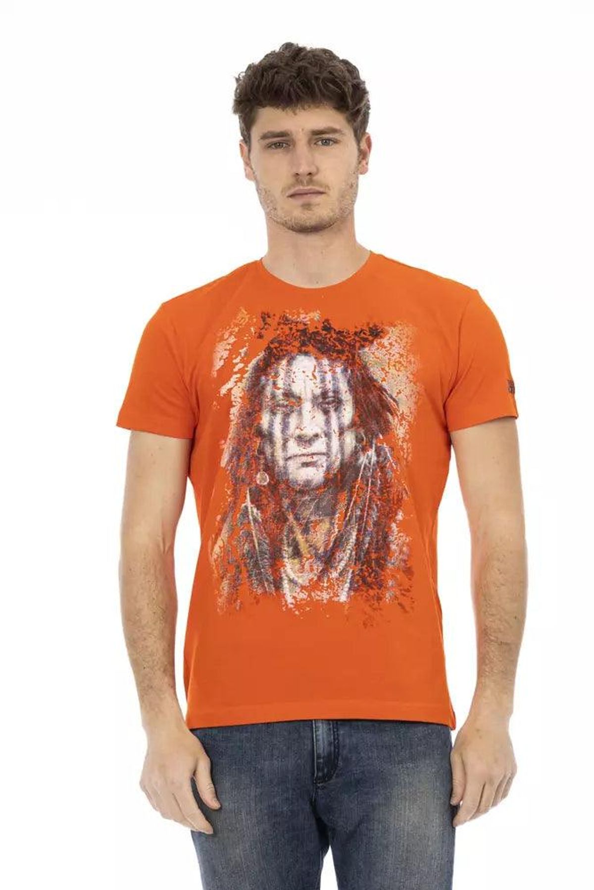 Trussardi Action Orange Bomuld T-Shirt