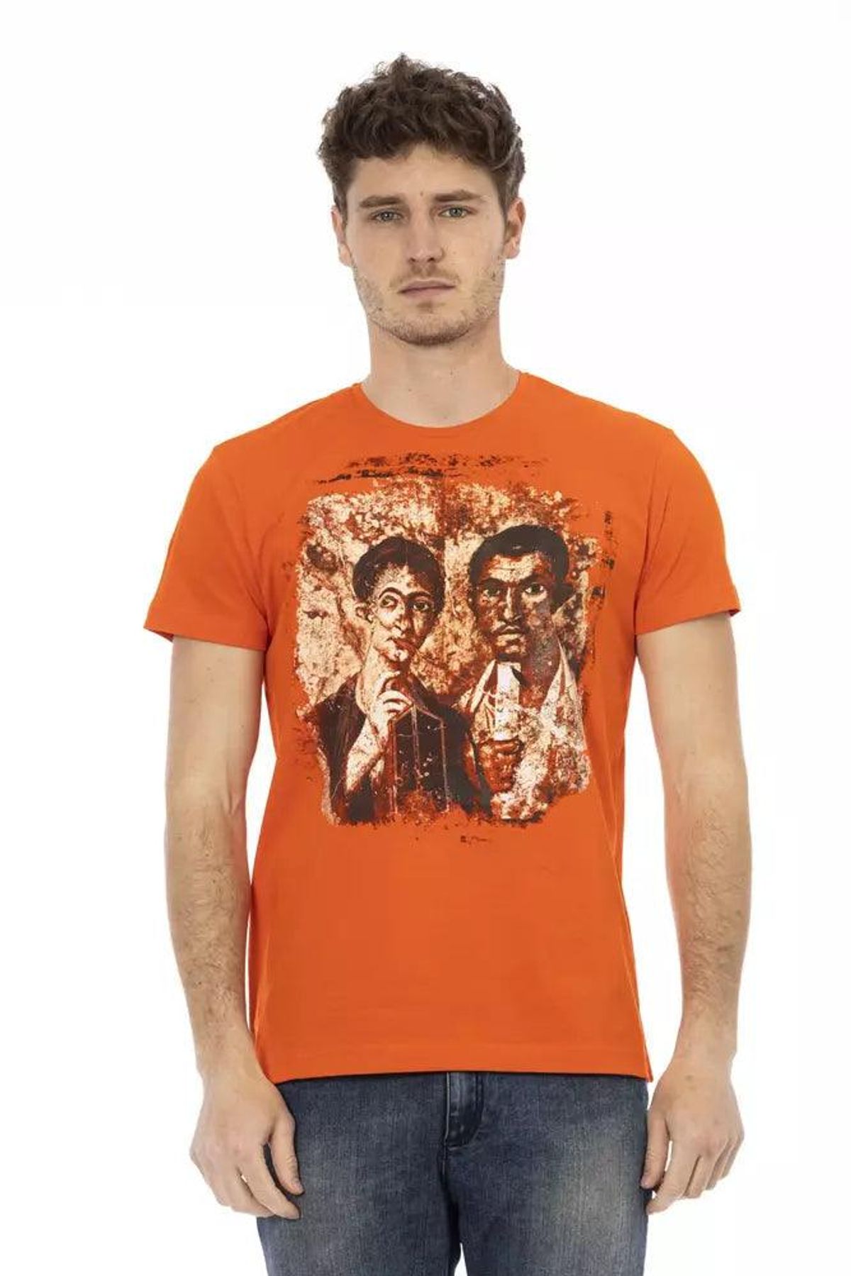 Trussardi Action Orange Bomuld T-Shirt