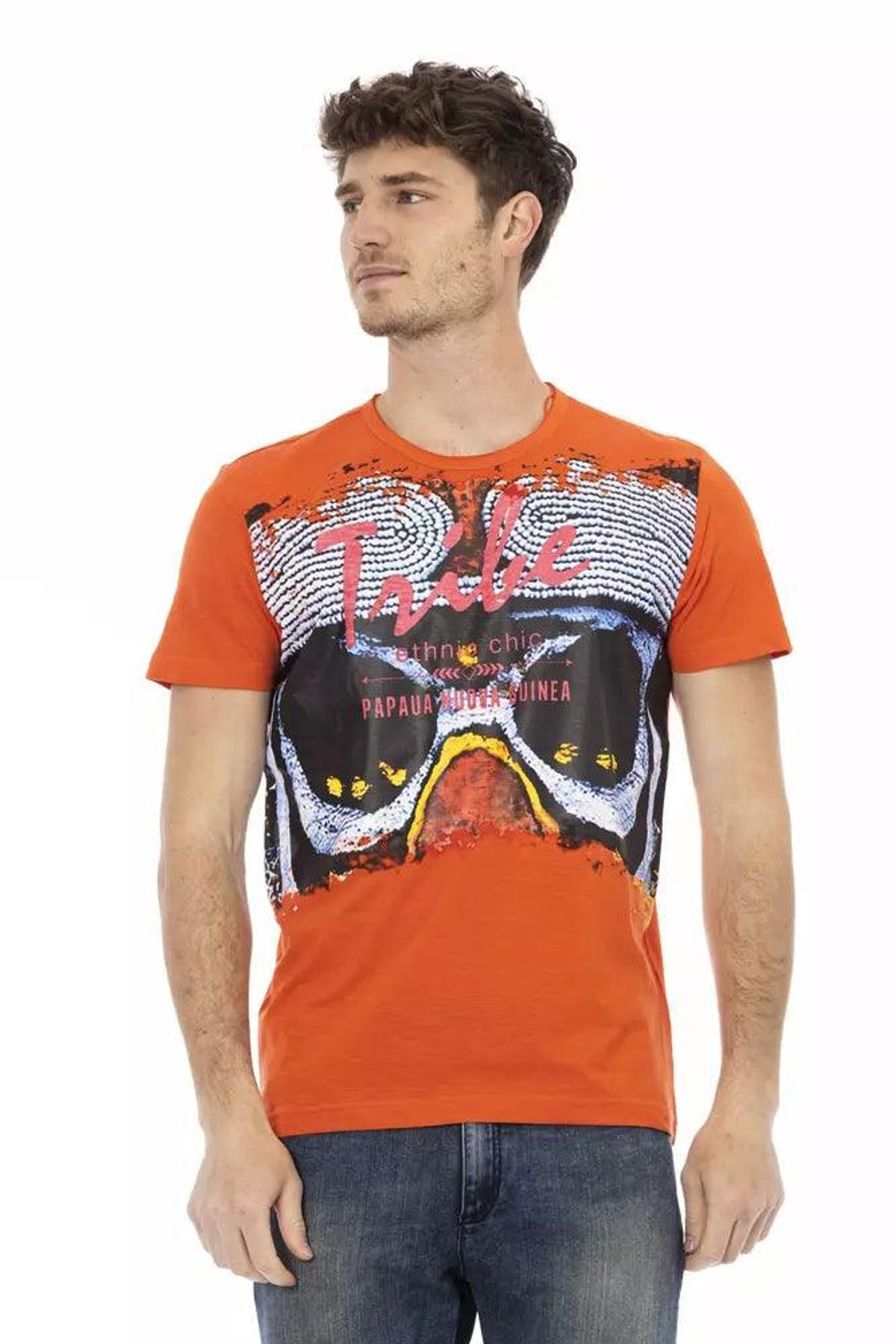 Trussardi Action Orange Bomuld T-Shirt