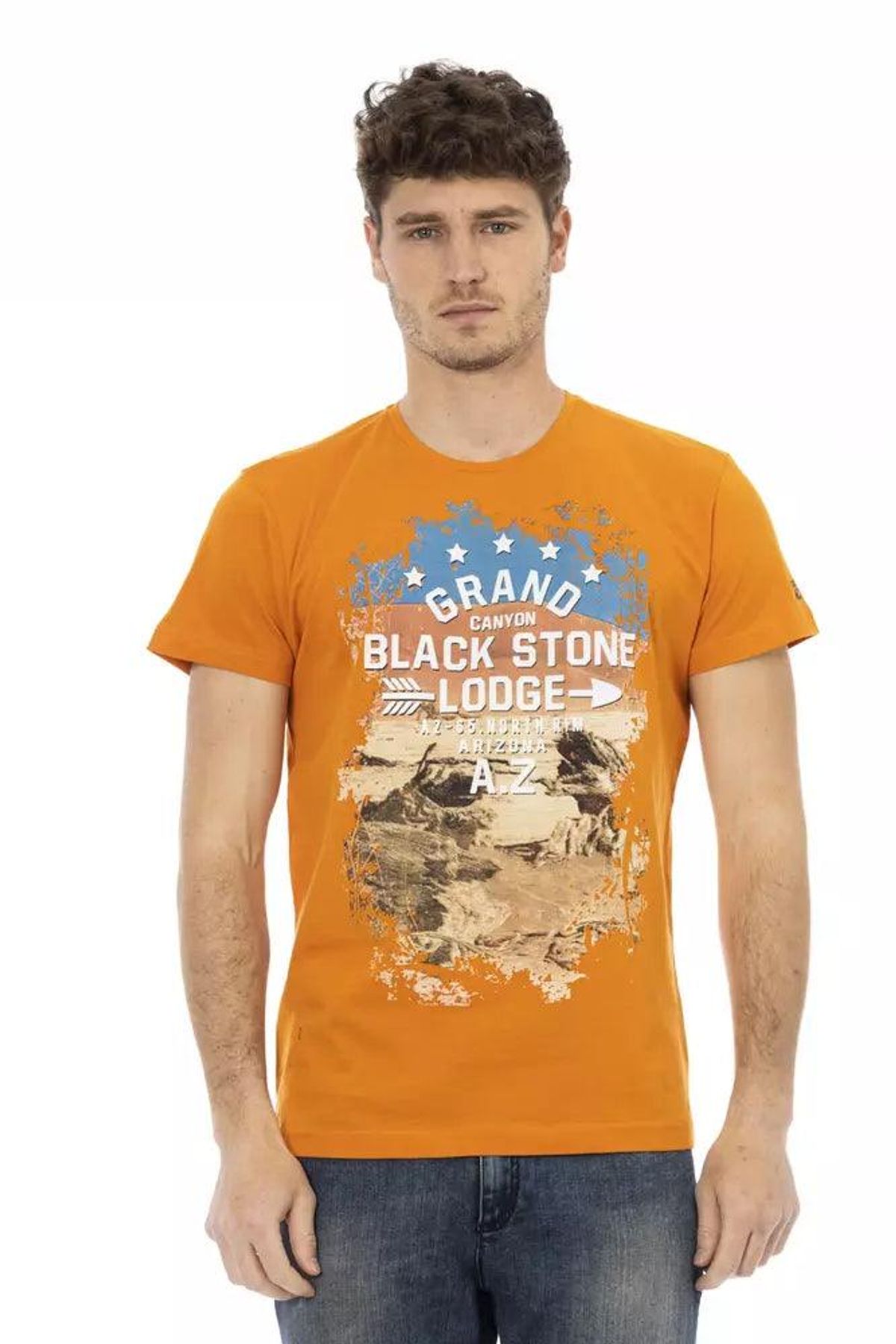 Trussardi Action Orange Bomuld T-Shirt