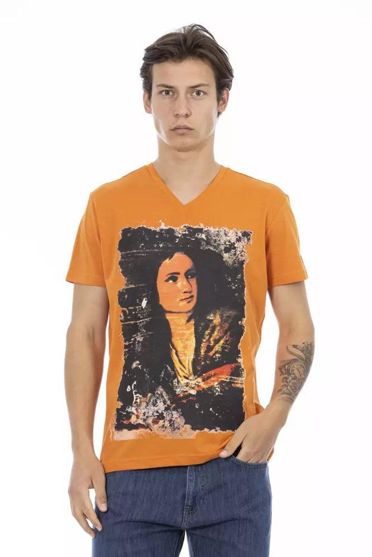 Trussardi Action Orange Bomuld T-Shirt