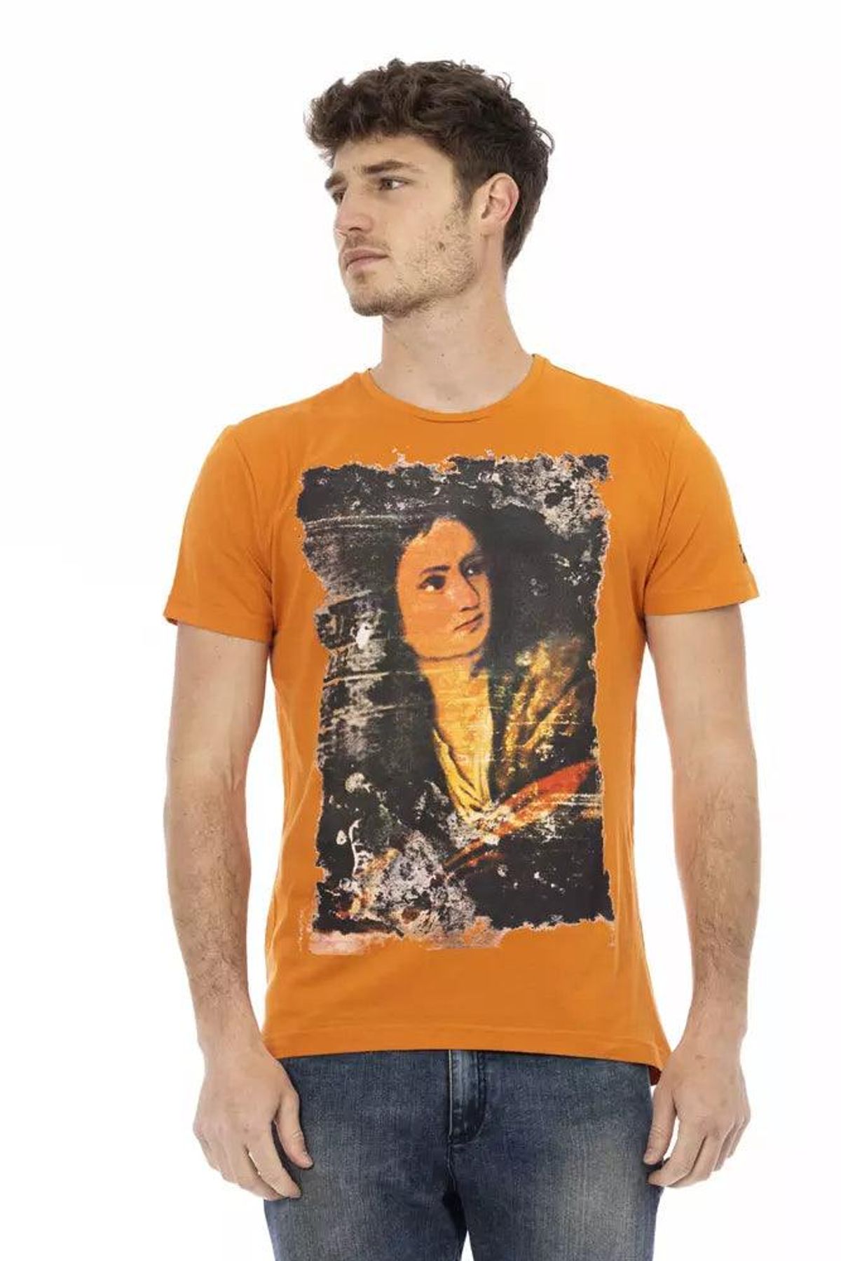 Trussardi Action Orange Bomuld T-Shirt