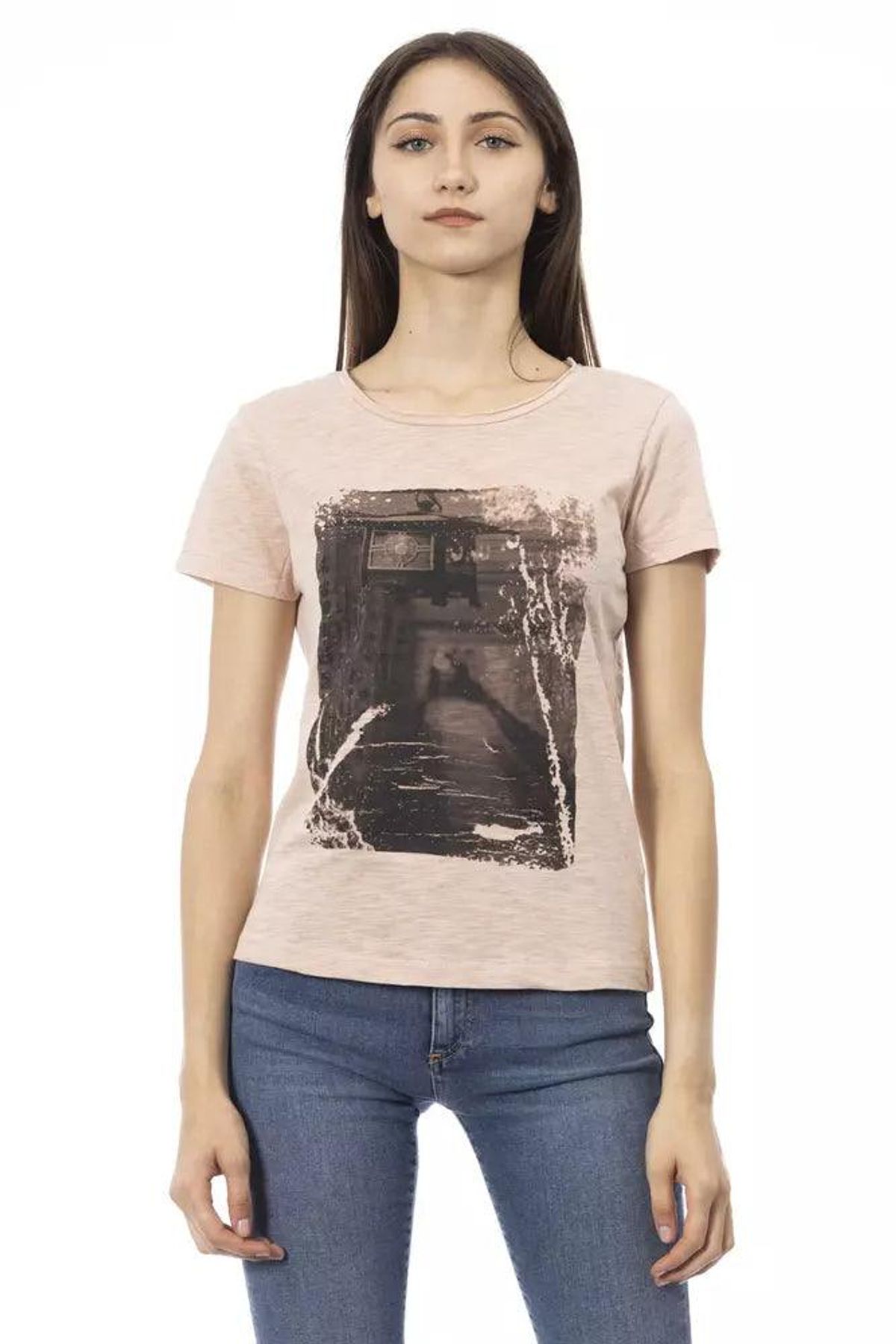 Trussardi Action Pink Bomuld T-Shirt