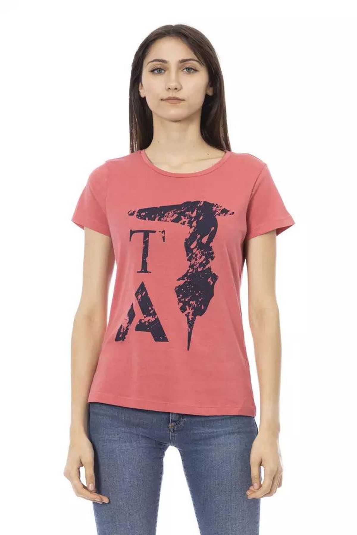 Trussardi Action Pink Bomuld T-Shirt