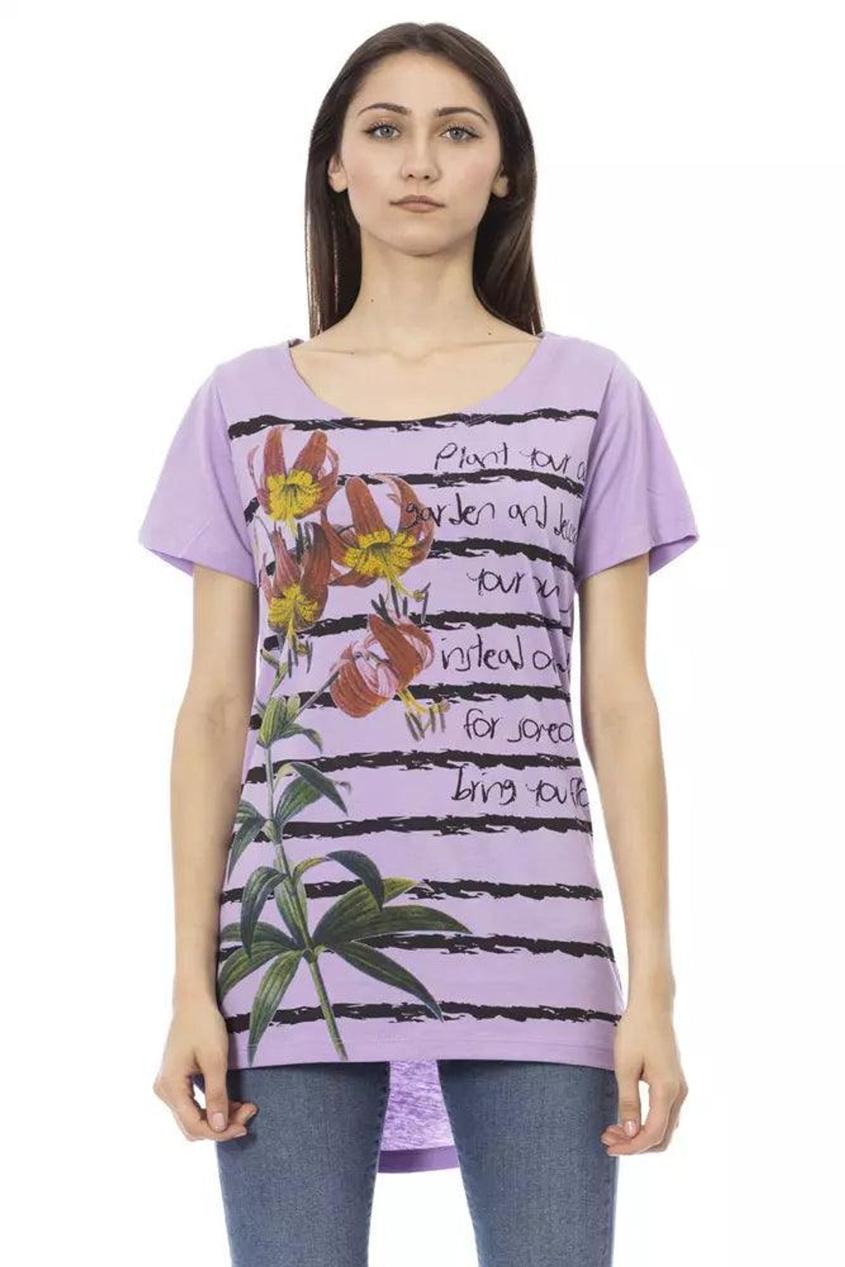 Trussardi Action Violet Bomuld Tops & T-Shirt