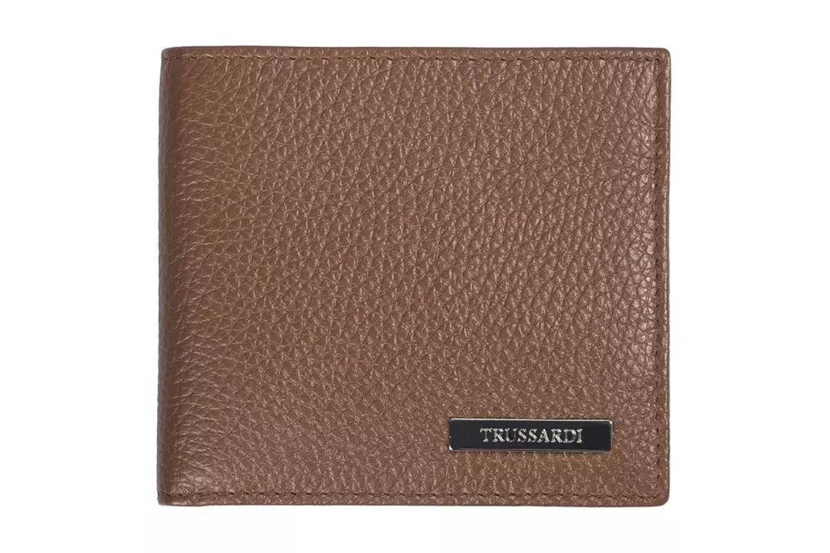 Trussardi Elegant Embossed Leather Herre Wallet